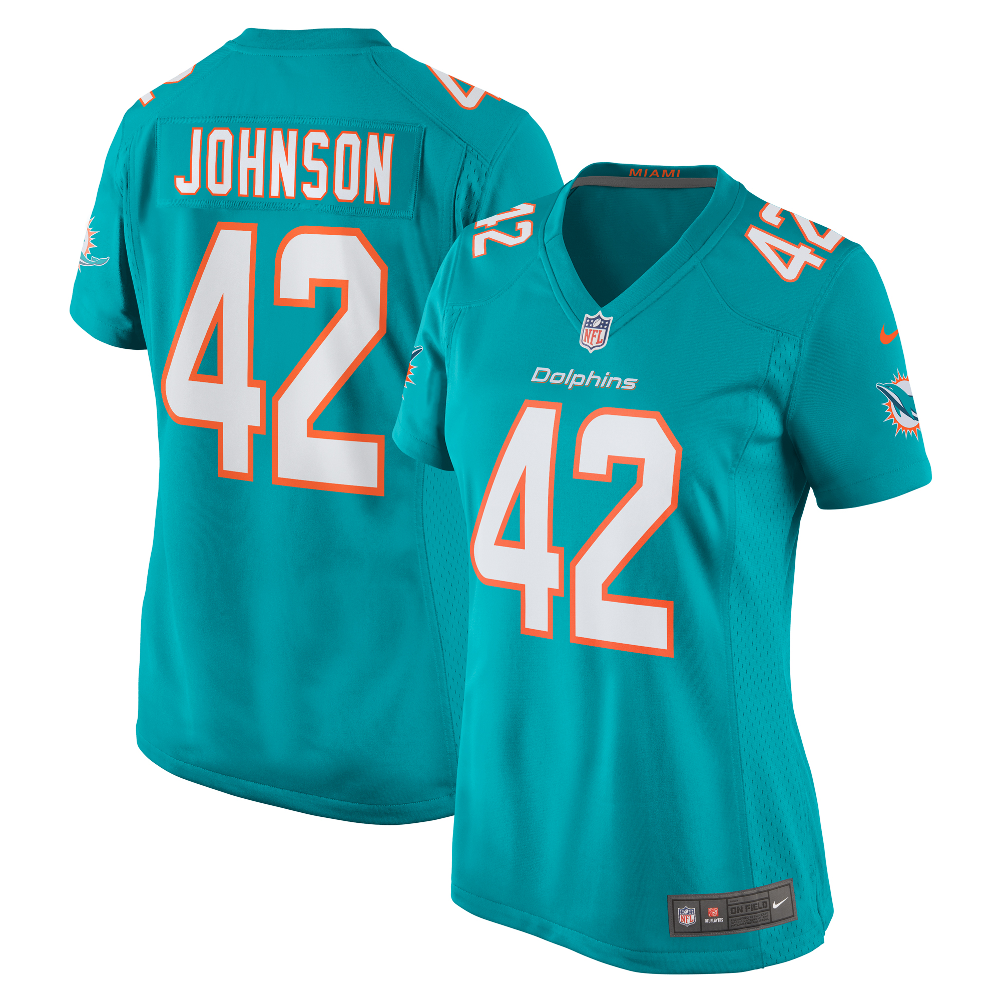 Alexander Johnson Miami Dolphins Women's Game Jersey - Aqua cheap jerseys for sale - CheapJerseys.Shop