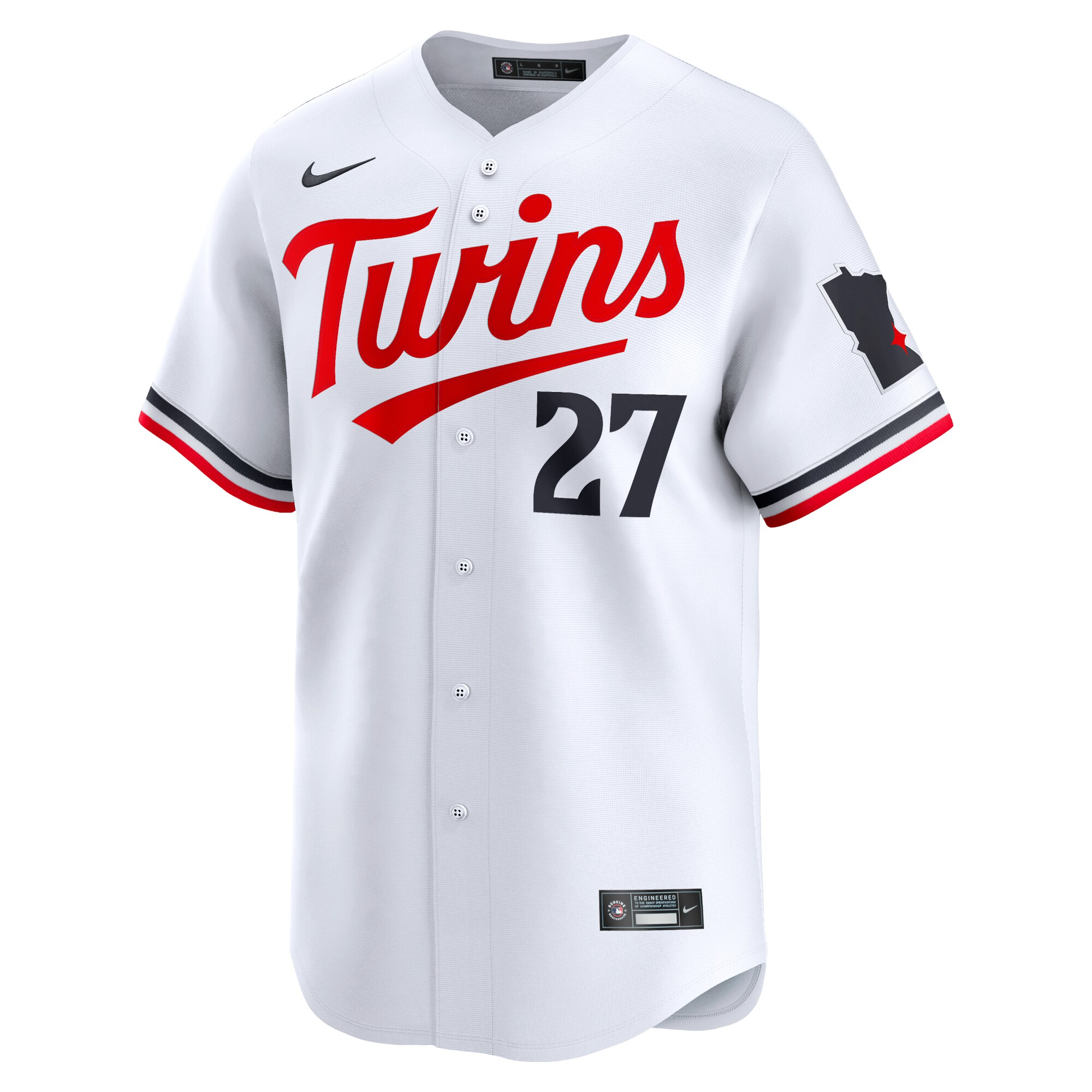 Ryan Jeffers Minnesota Twins Home Limited Player Jersey - White cheap jerseys for sale - CheapJerseys.Shop