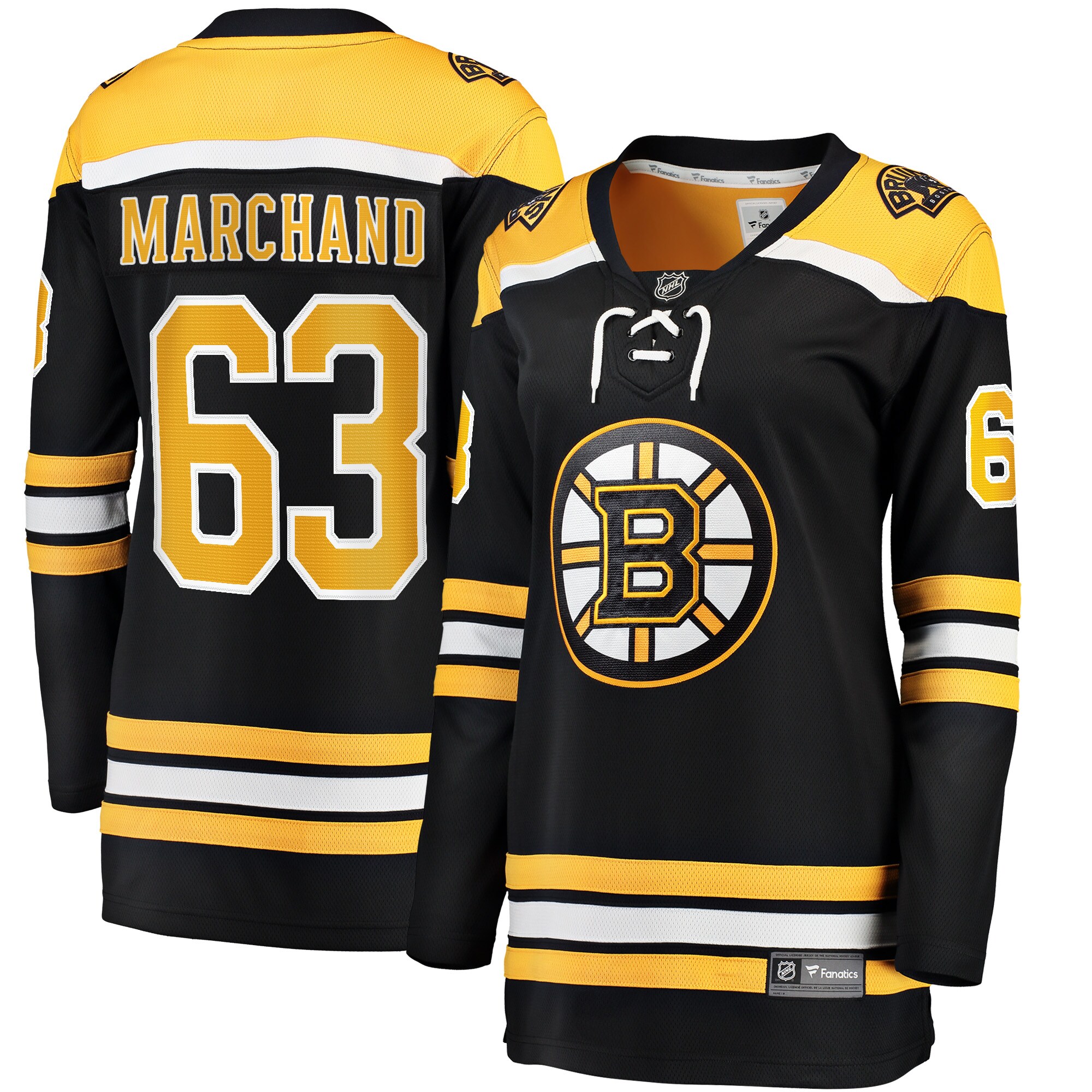 Brad Marchand Boston Bruins Fanatics Women's Home Breakaway Jersey - Black cheap jerseys for sale - CheapJerseys.Shop