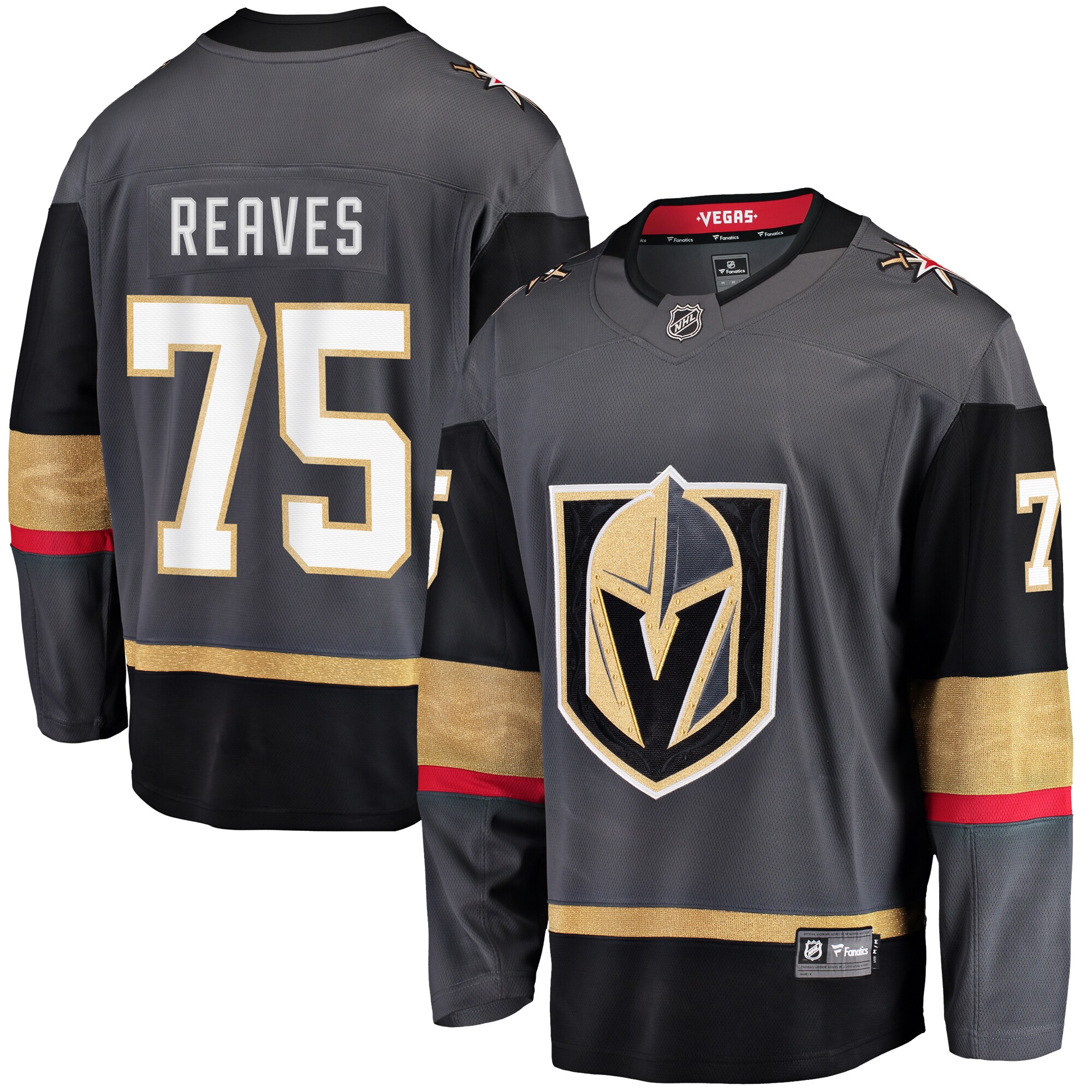 Ryan Reaves Vegas Golden Knights Fanatics Home Breakaway Player Jersey - Black cheap jerseys for sale - CheapJerseys.Shop