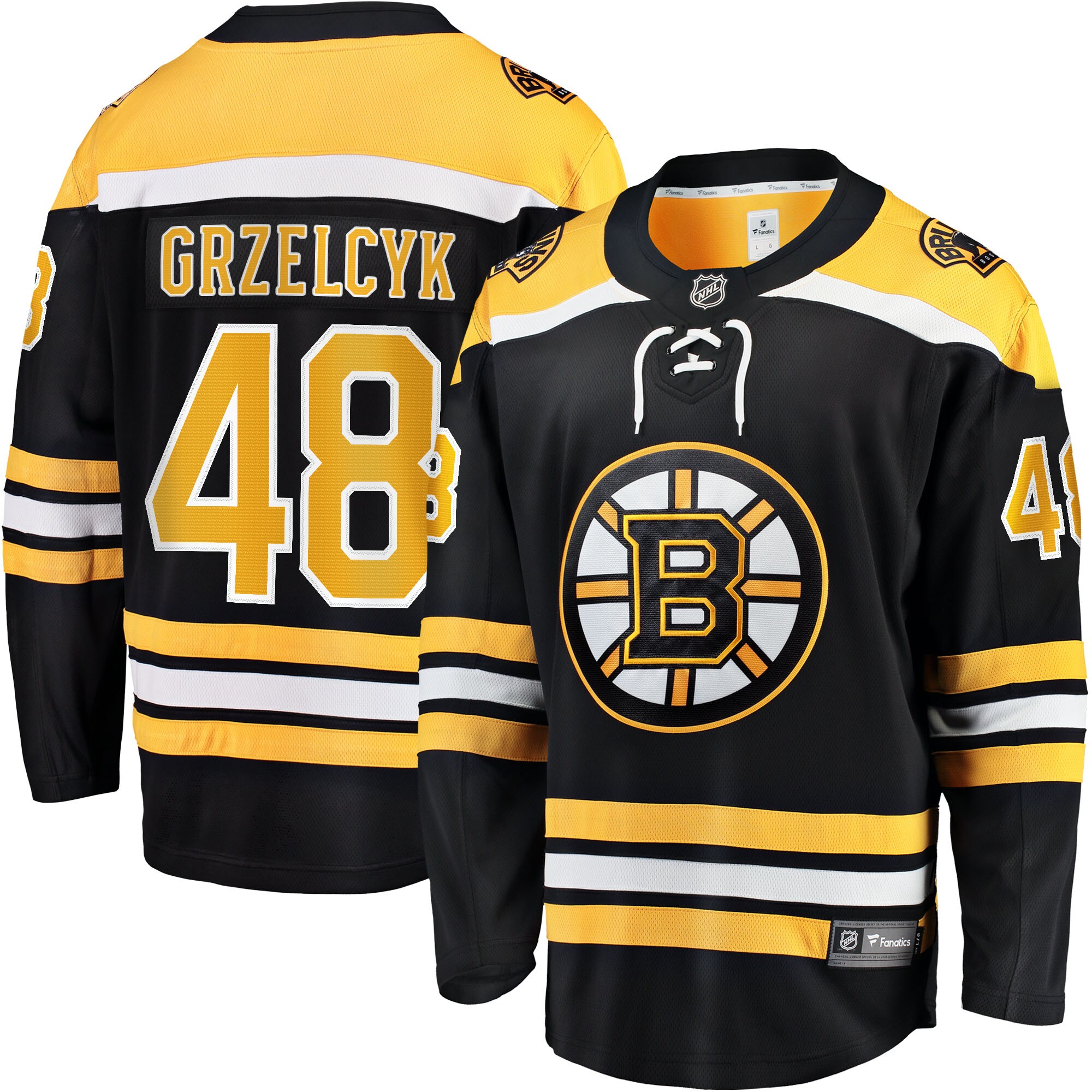Matt Grzelcyk Boston Bruins Fanatics Team Home Breakaway Player Jersey - Black cheap jerseys for sale - CheapJerseys.Shop