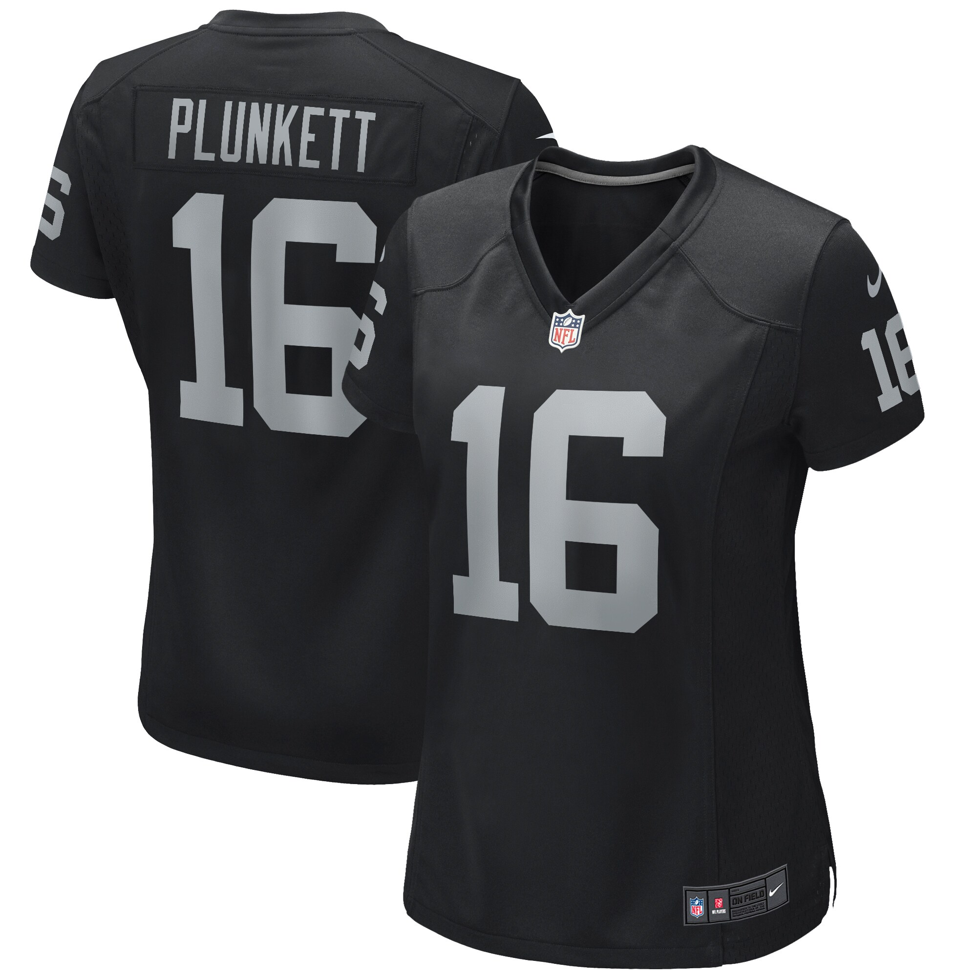 Jim Plunkett Las Vegas Raiders Women's Game Retired Player Jersey - Black cheap jerseys for sale - CheapJerseys.Shop