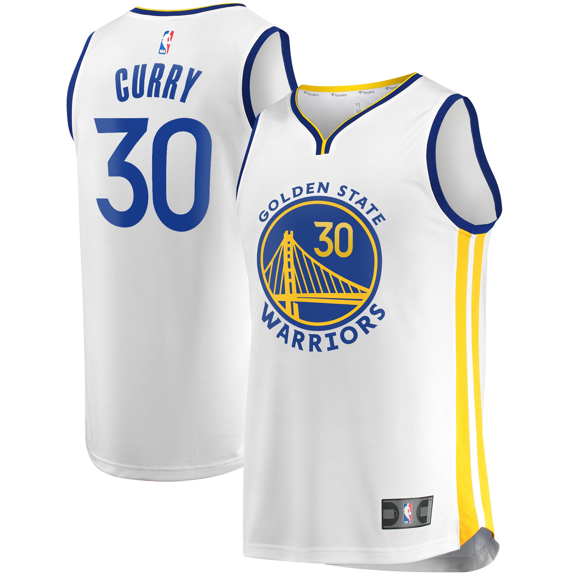 Stephen Curry Golden State Warriors Fanatics Fast Break Replica Player Jersey - White - Association Edition cheap jerseys for sale - CheapJerseys.Shop