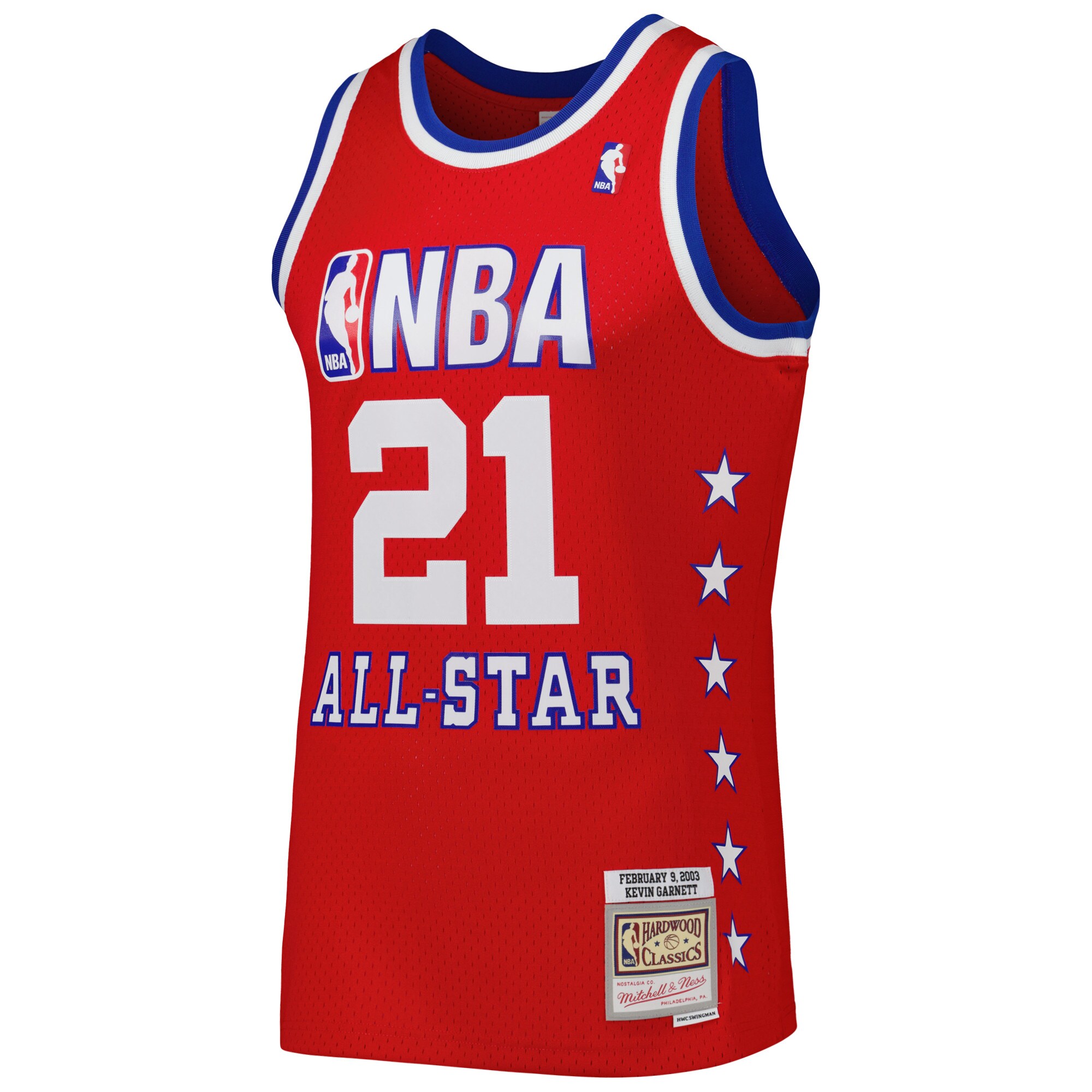 Kevin Garnett Western Conference Mitchell & Ness 2003 All Star Game Swingman Jersey - Red cheap jerseys for sale - CheapJerseys.Shop
