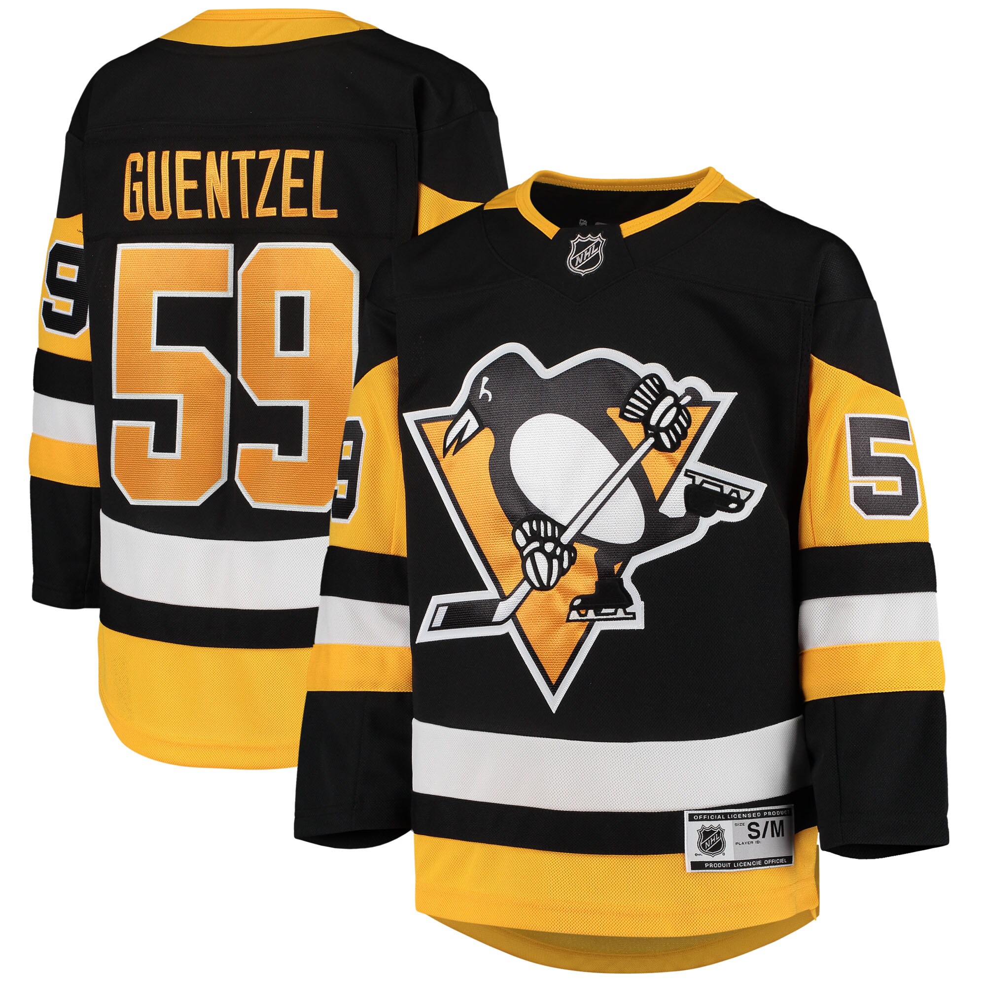 Jake Guentzel Pittsburgh Penguins Youth Home Premier Player Jersey - Black cheap jerseys for sale - CheapJerseys.Shop