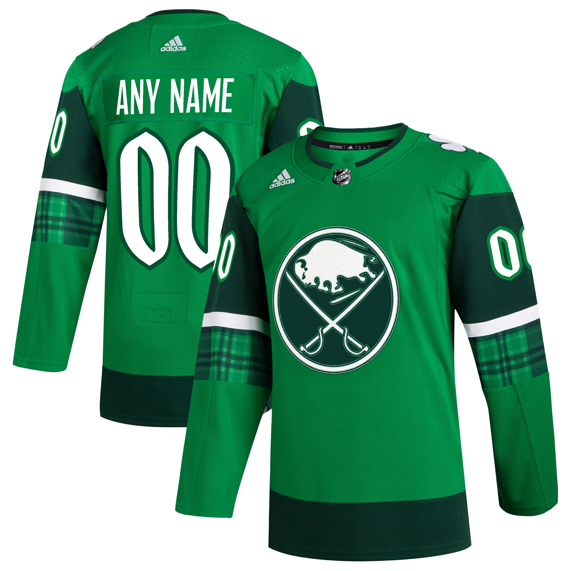 Buffalo Sabres St. Patrick's Day Authentic Custom Jersey - Kelly Green cheap jerseys for sale - CheapJerseys.Shop