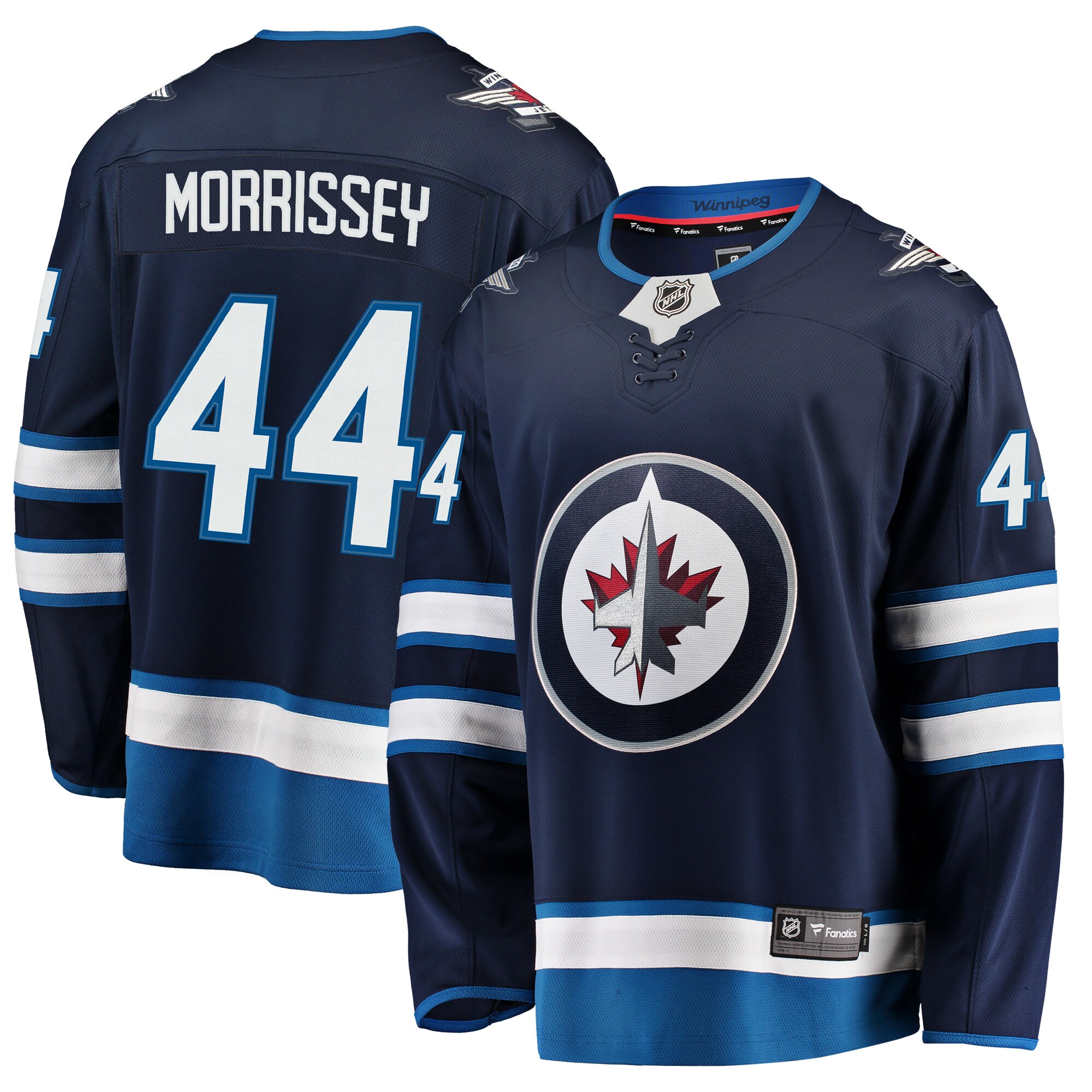Josh Morrissey Winnipeg Jets Fanatics Breakaway Replica Jersey - Navy cheap jerseys for sale - CheapJerseys.Shop