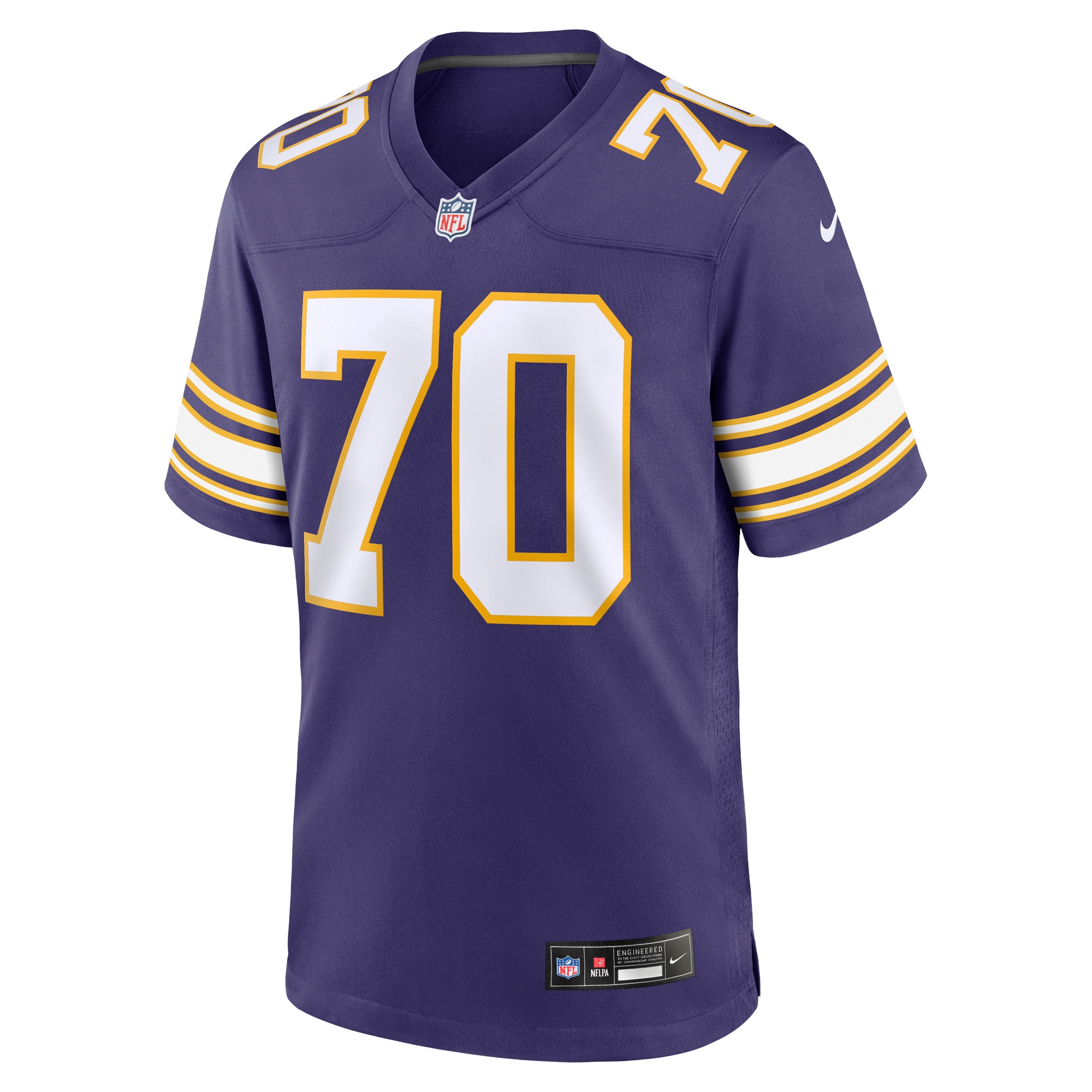 Jim Marshall Minnesota Vikings Classic Retired Player Jersey - Purple cheap jerseys for sale - CheapJerseys.Shop