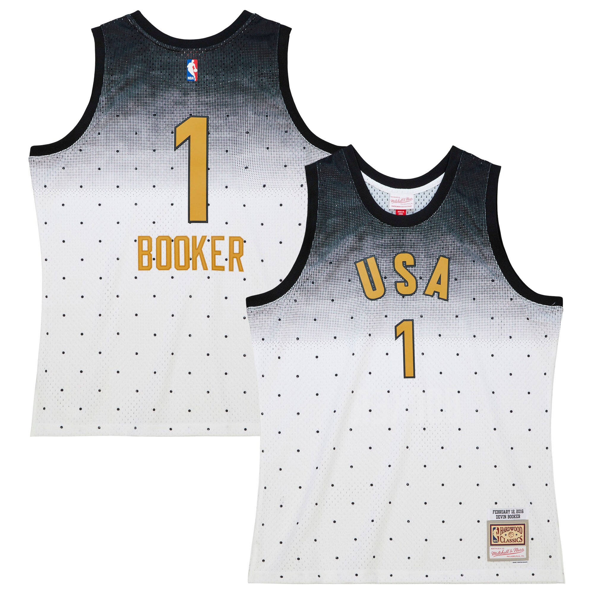 Devin Booker 2016 Rising Stars Challenge Mitchell & Ness Hardwood Classics Swingman Jersey - White cheap jerseys for sale - CheapJerseys.Shop