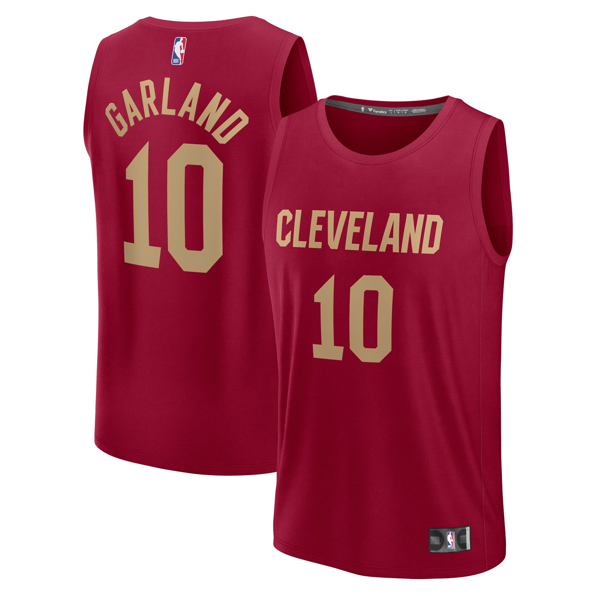 Darius Garland Cleveland Cavaliers Fanatics Fast Break Player Jersey - Icon Edition - Wine cheap jerseys for sale - CheapJerseys.Shop