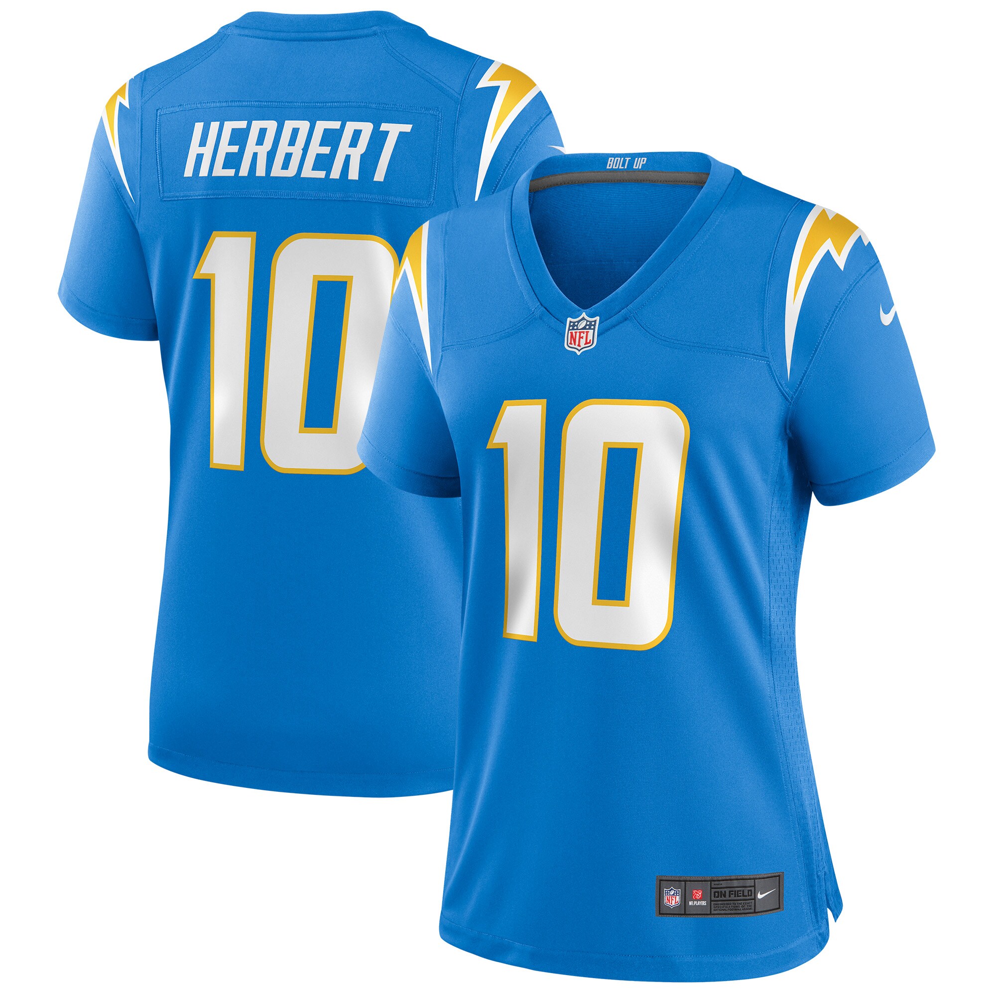 Justin Herbert Los Angeles Chargers Women's Game Jersey - Powder Blue cheap jerseys for sale - CheapJerseys.Shop