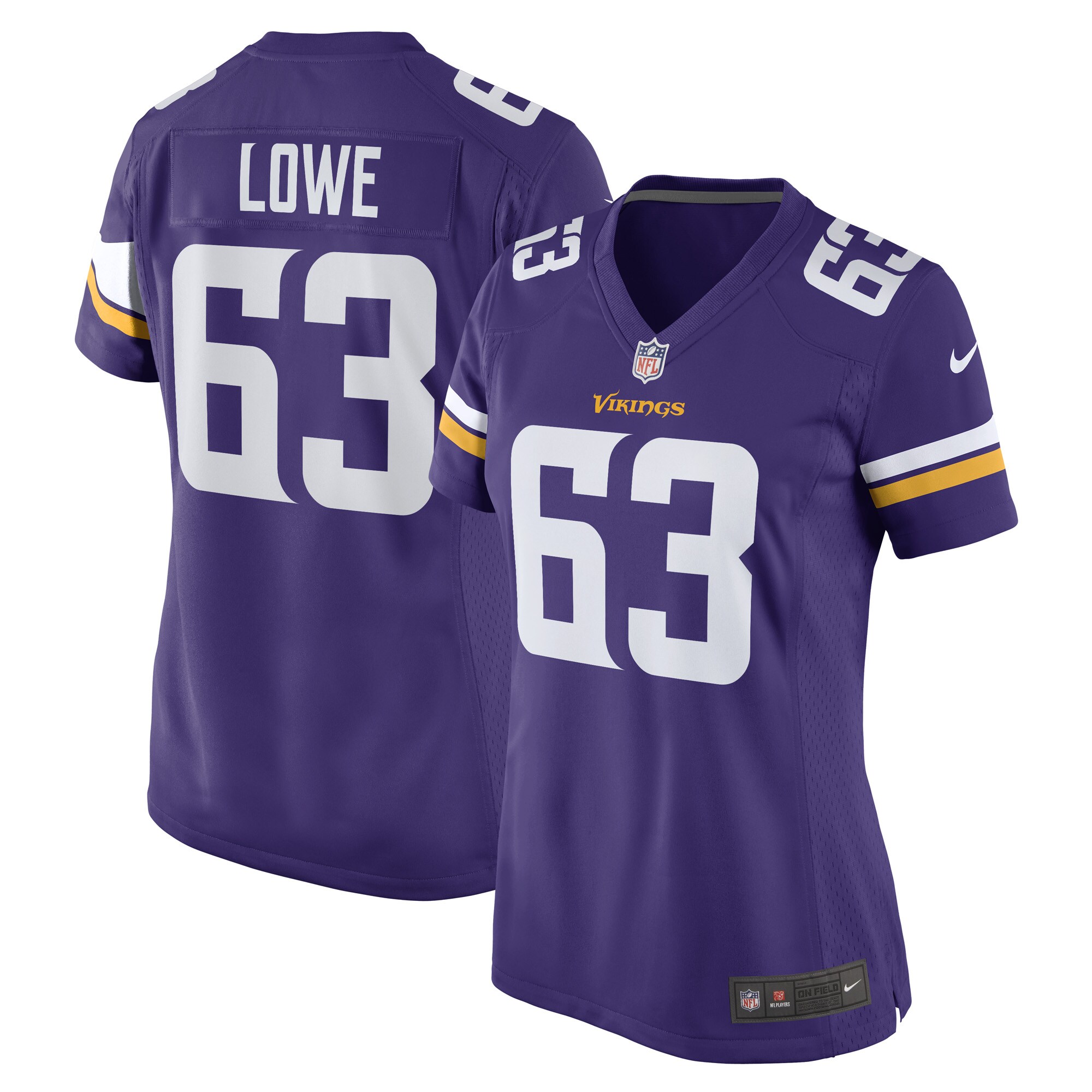 Vederian Lowe Minnesota Vikings Women's Game Player Jersey - Purple cheap jerseys for sale - CheapJerseys.Shop
