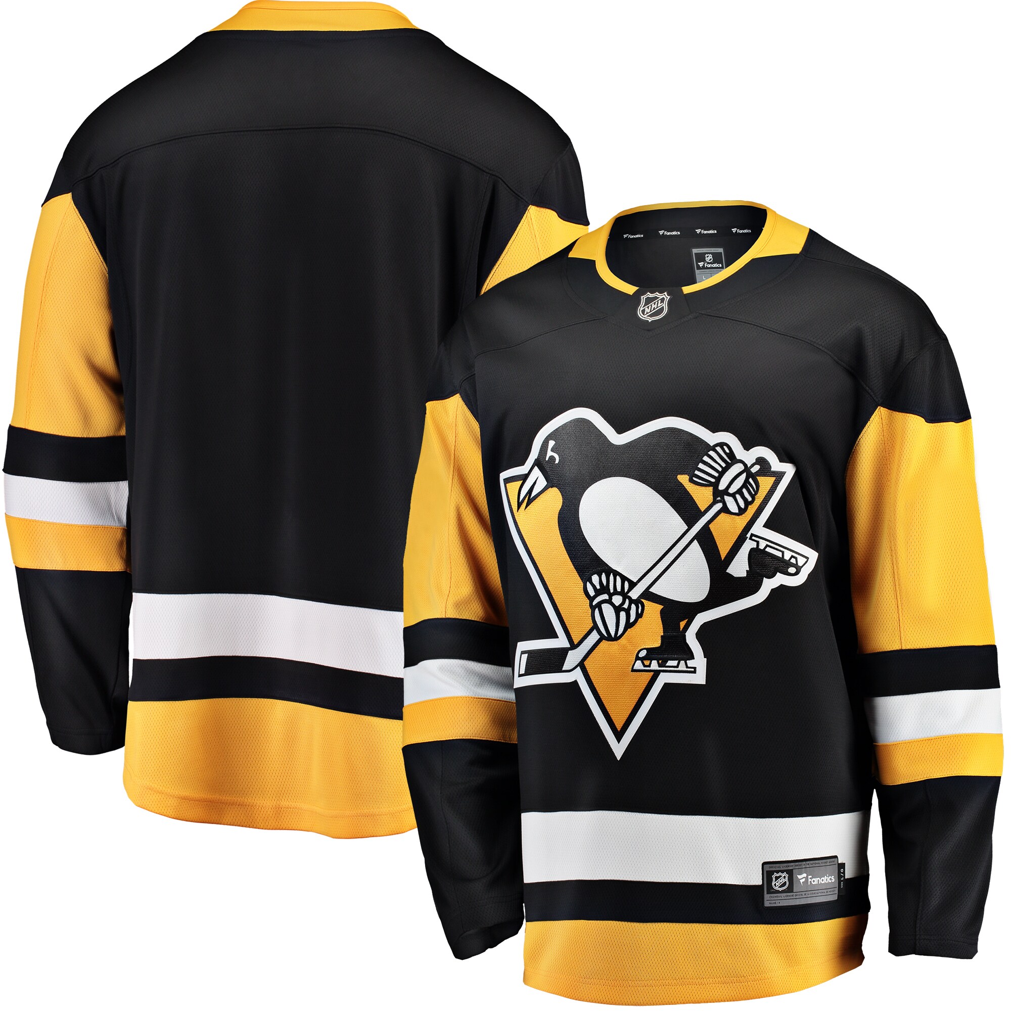 Pittsburgh Penguins Fanatics Breakaway Home Jersey - Black cheap jerseys for sale - CheapJerseys.Shop
