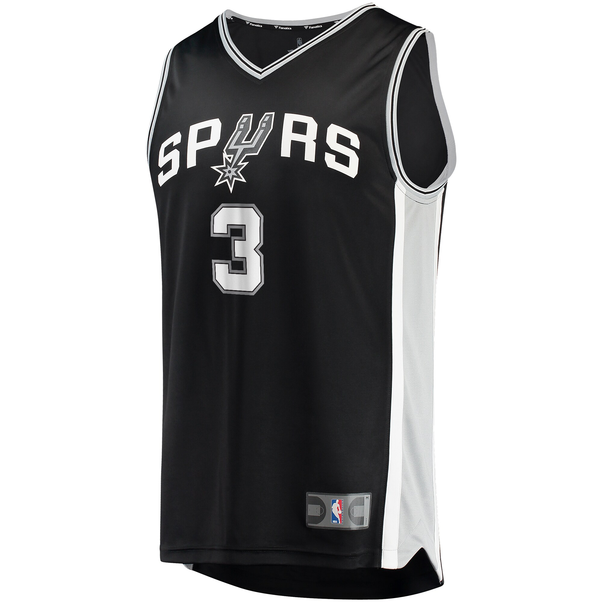 Keldon Johnson San Antonio Spurs Fanatics Fast Break Replica Jersey Black - Icon Edition cheap jerseys for sale - CheapJerseys.Shop