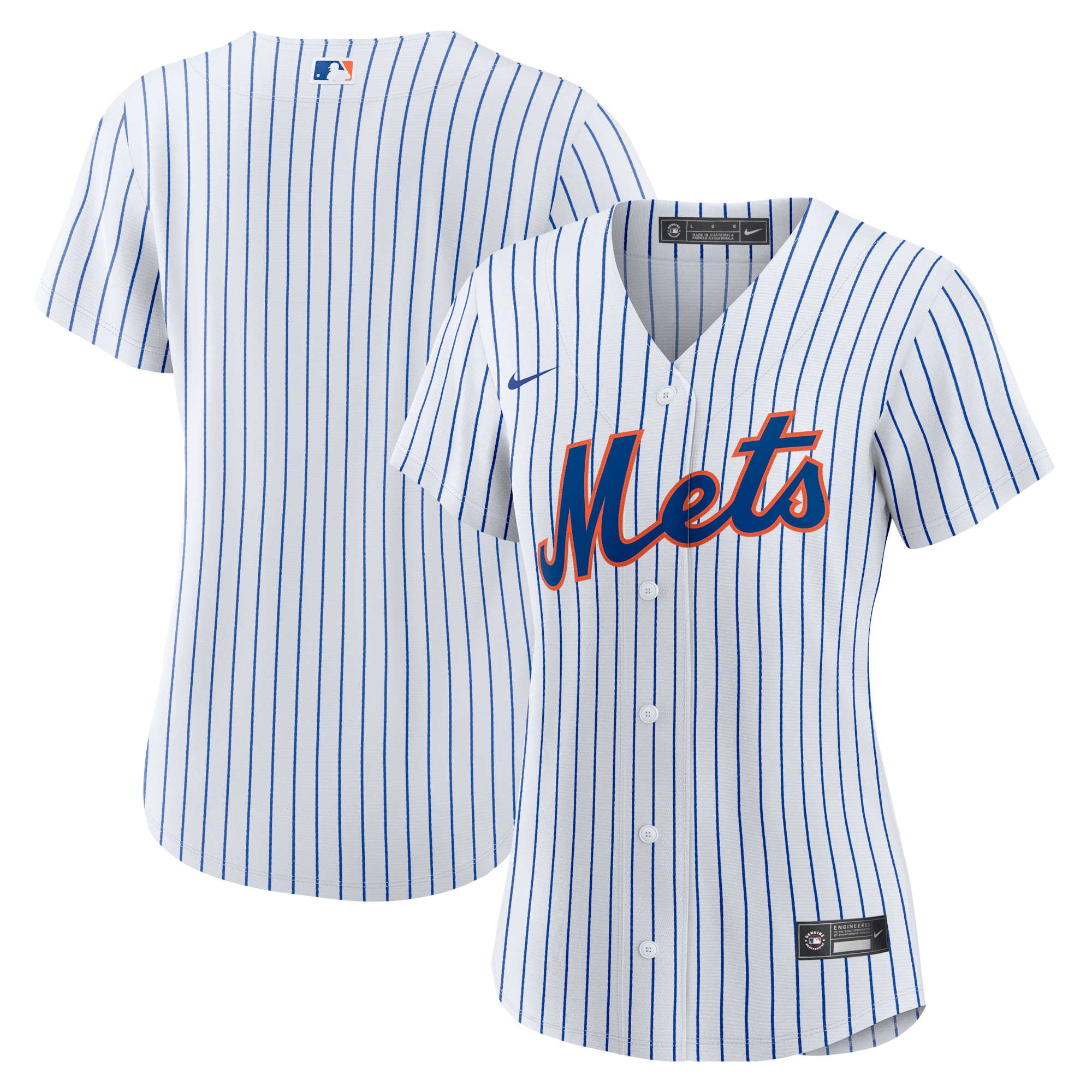 New York Mets Women's Home Replica Team Jersey - White cheap jerseys for sale - CheapJerseys.Shop