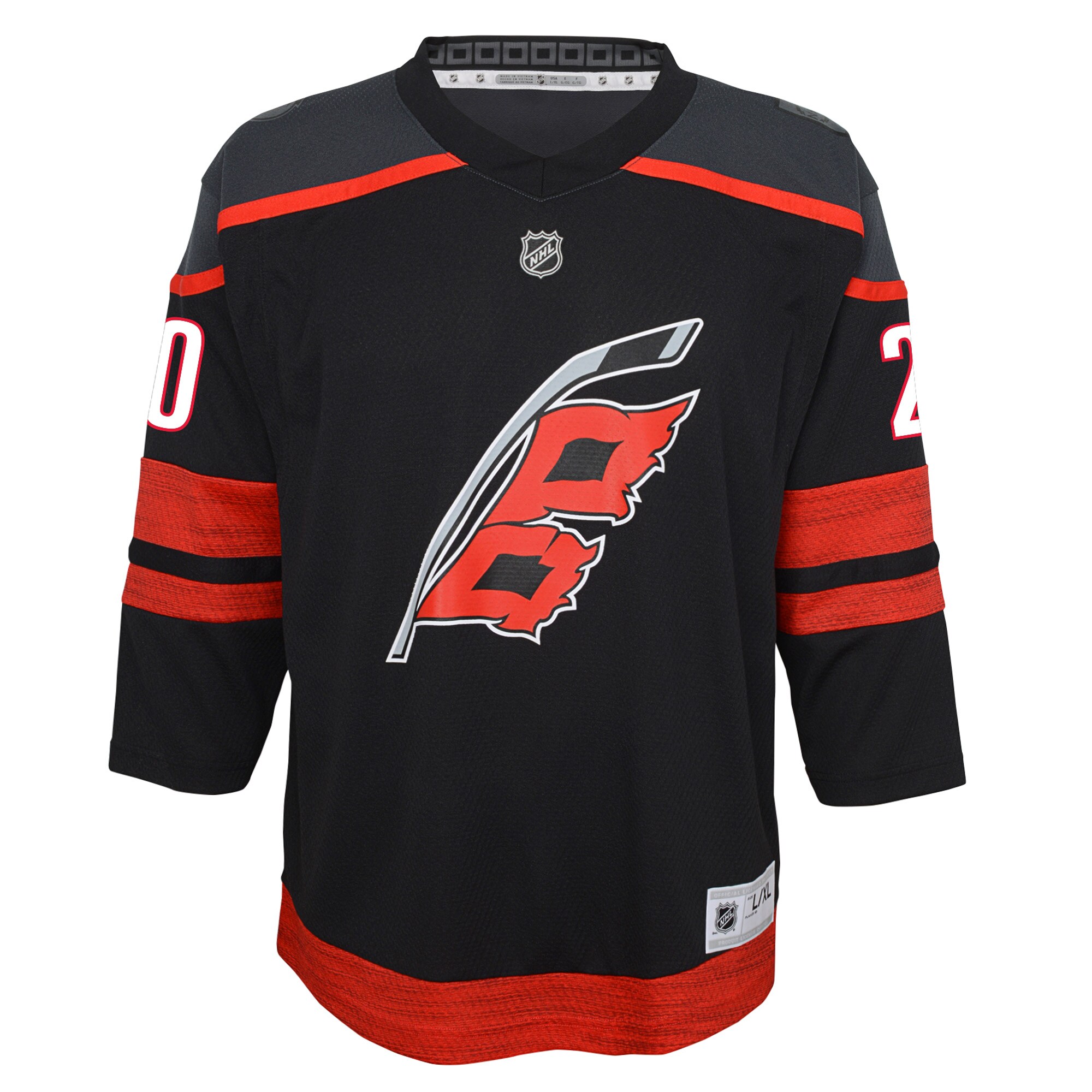 Sebastian Aho Carolina Hurricanes Youth Home Replica Player Jersey - Black cheap jerseys for sale - CheapJerseys.Shop