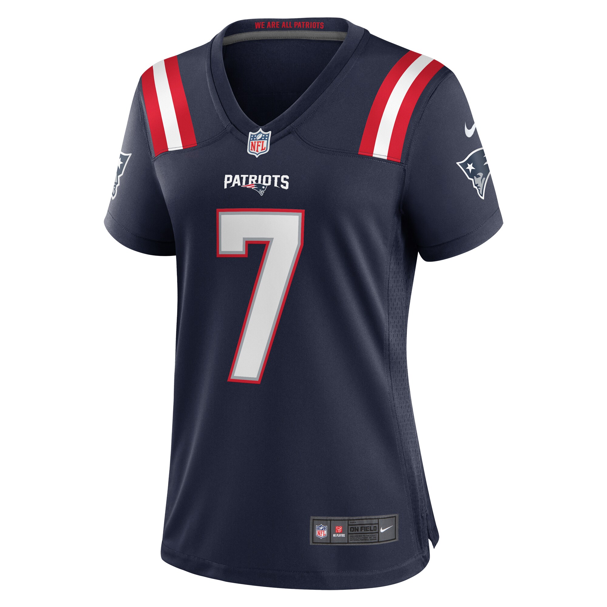 JuJu Smith-Schuster New England Patriots Women's Game Player Jersey - Navy cheap jerseys for sale - CheapJerseys.Shop