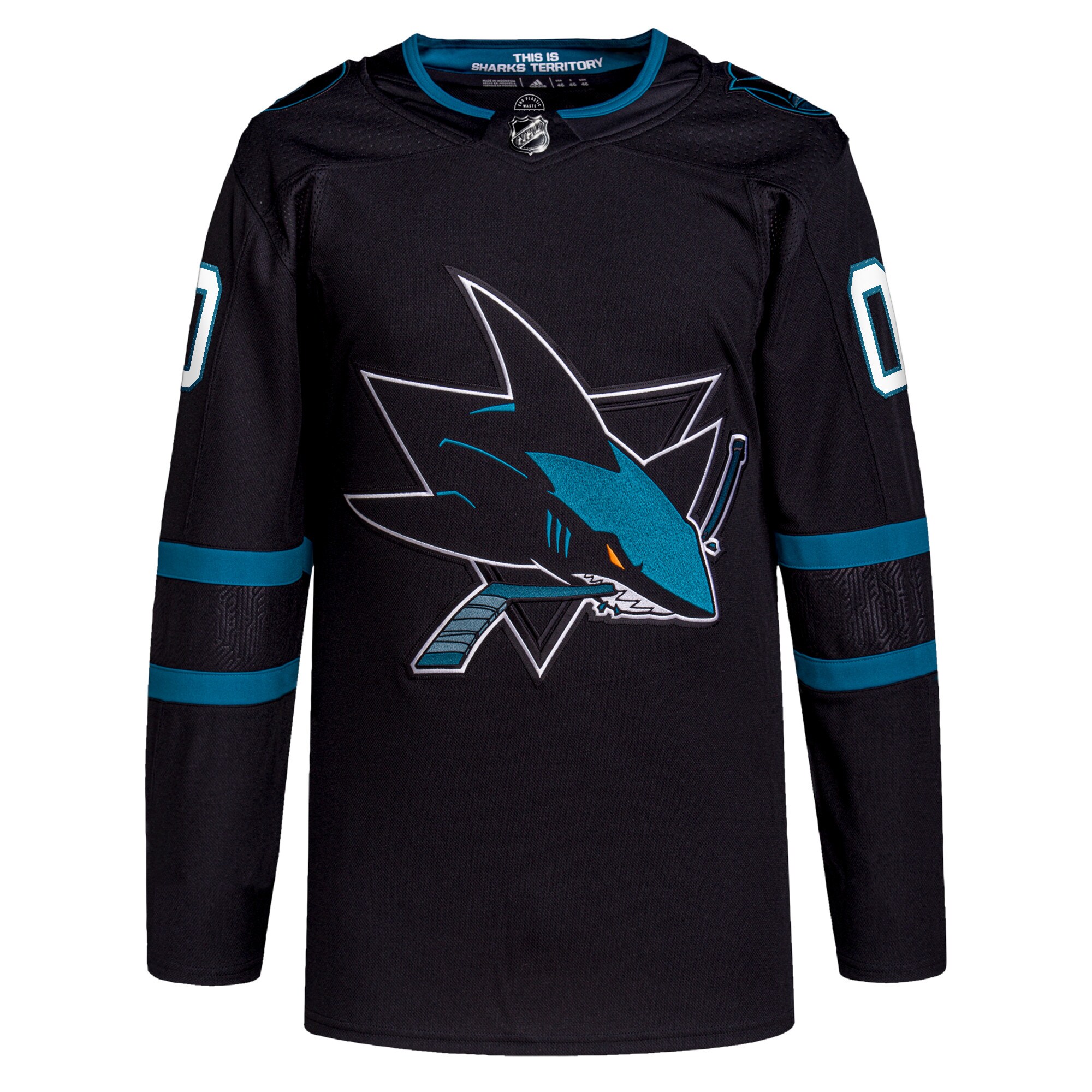 San Jose Sharks Alternate Primegreen Authentic Custom Jersey - Black cheap jerseys for sale - CheapJerseys.Shop