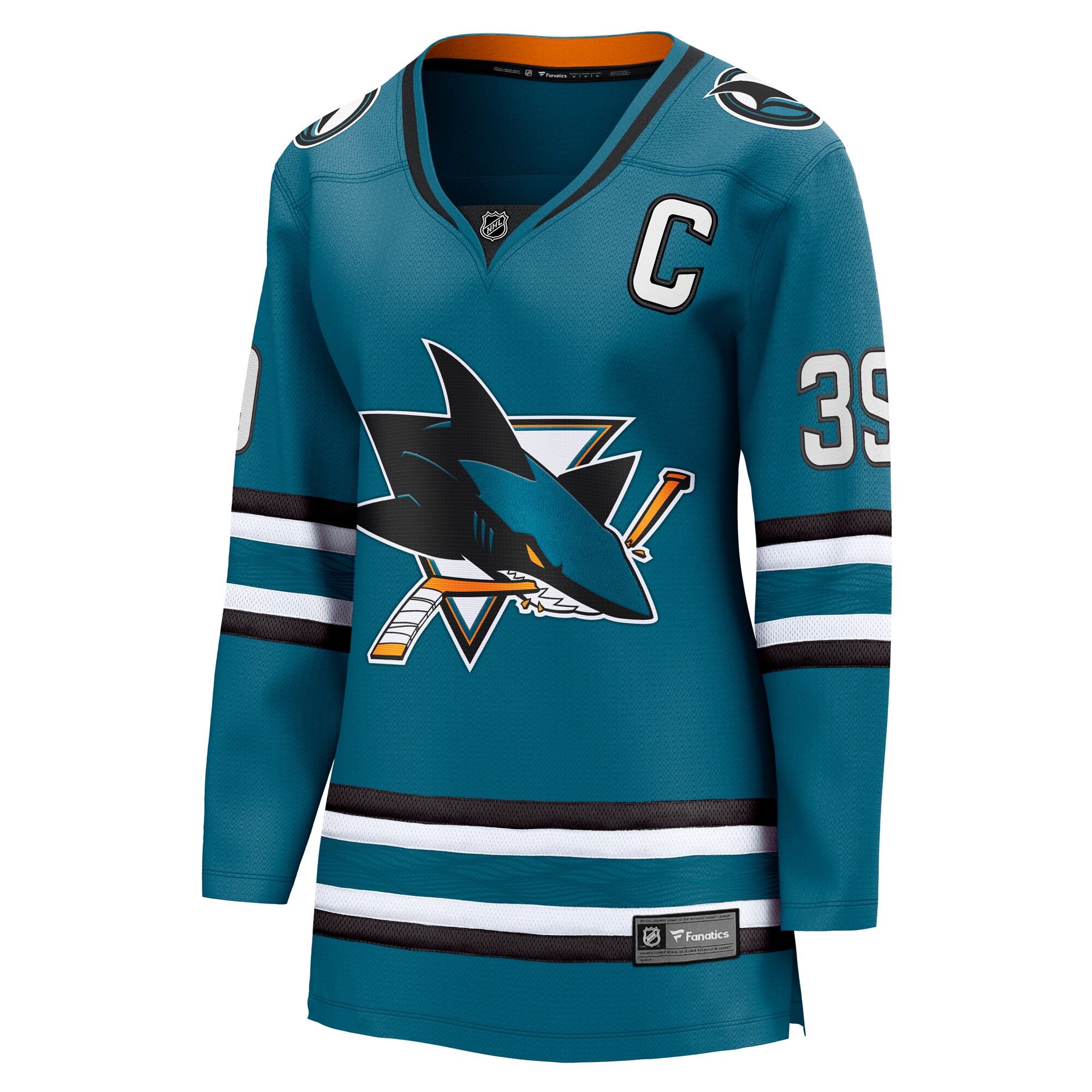 Logan Couture San Jose Sharks Fanatics Women's Home Breakaway Player Jersey - Teal cheap jerseys for sale - CheapJerseys.Shop