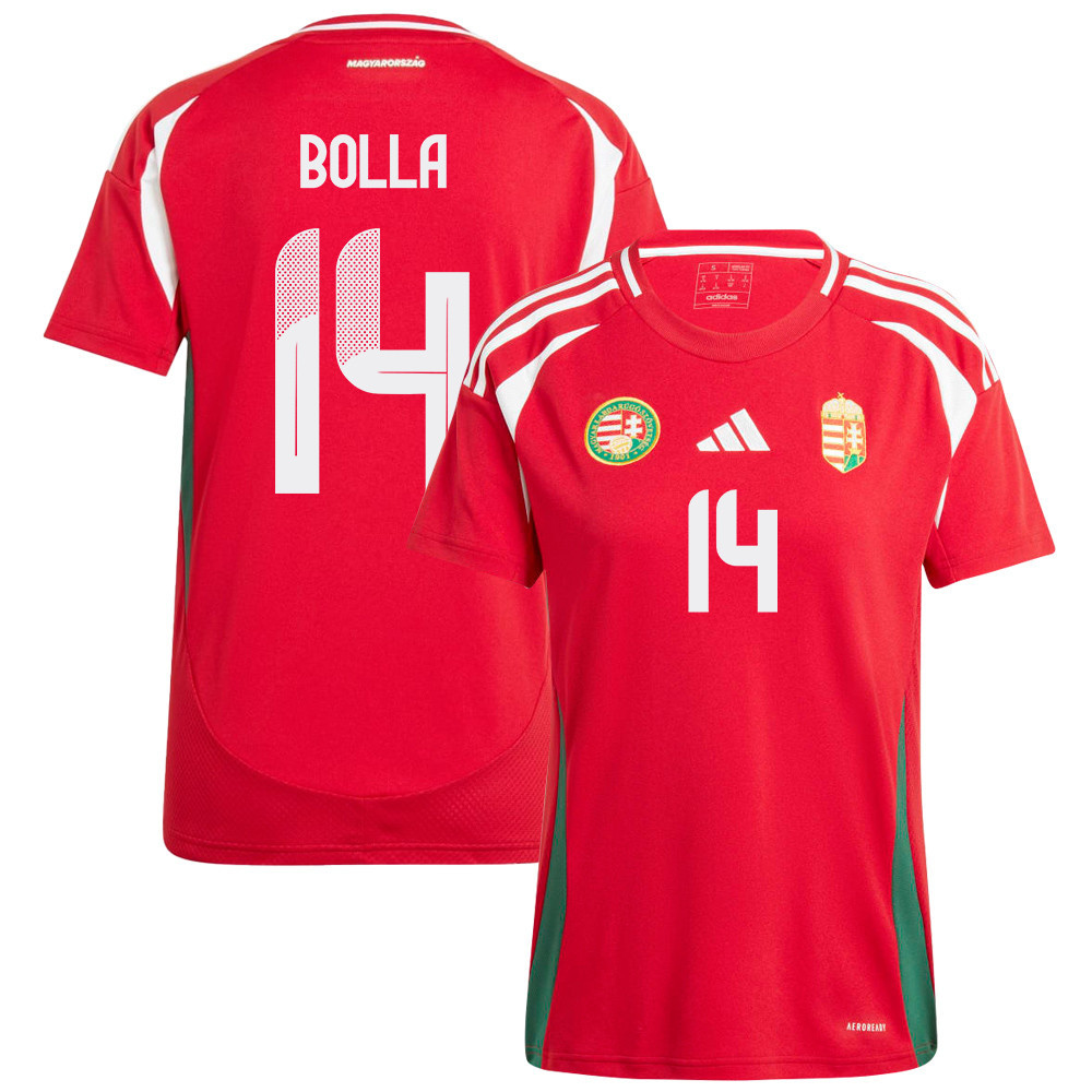 Bendegúz Bolla 14 Hungary National Team 2024/25 Home WOMEN Jersey - Red cheap jerseys for sale - CheapJerseys.Shop