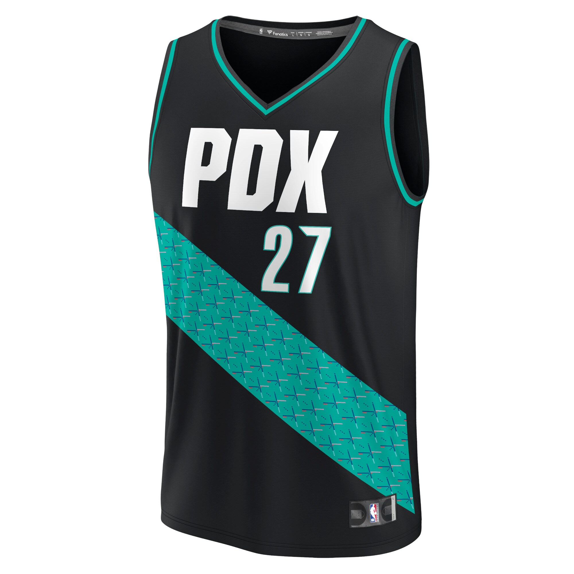 Jusuf Nurkic Portland Trail Blazers Fanatics Fastbreak Jersey - City Edition - Black cheap jerseys for sale - CheapJerseys.Shop