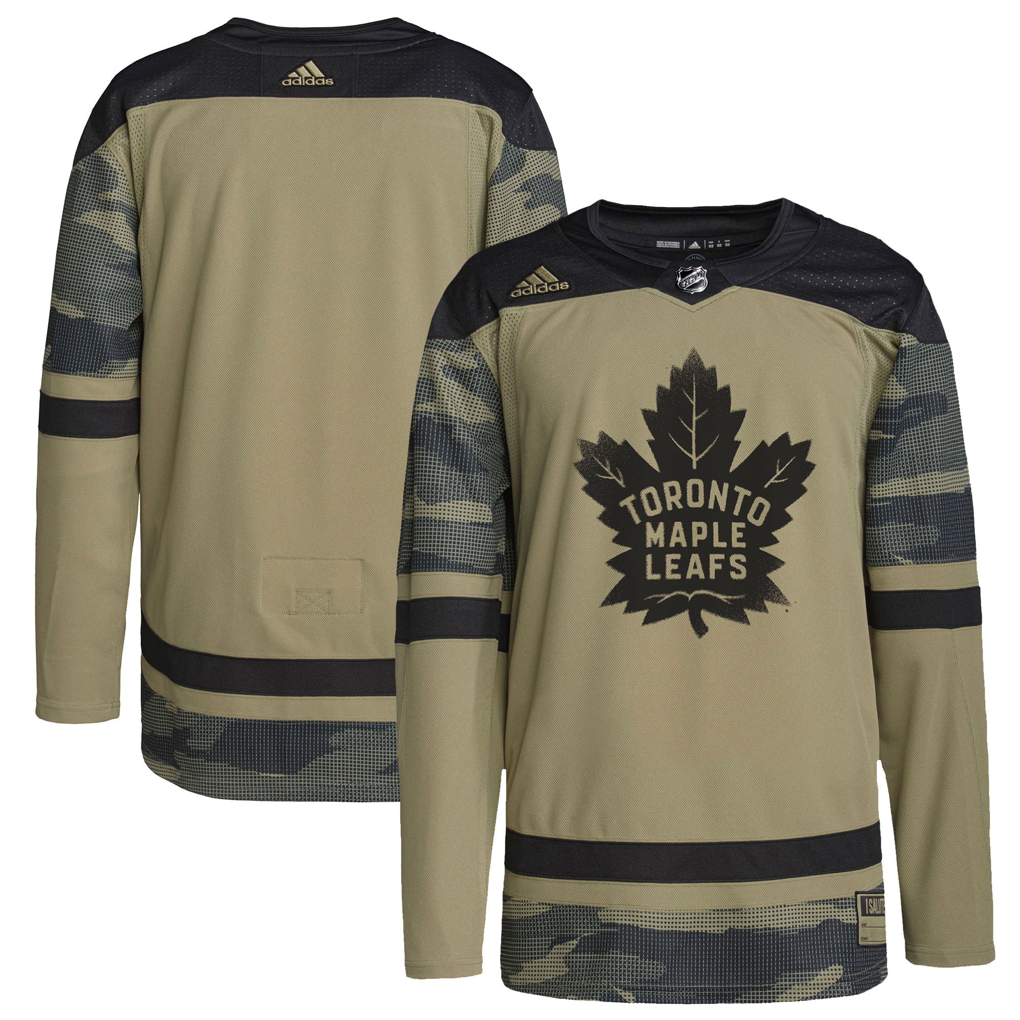 Toronto Maple Leafs Logo Military Appreciation Team Authentic Practice Jersey - Camo cheap jerseys for sale - CheapJerseys.Shop