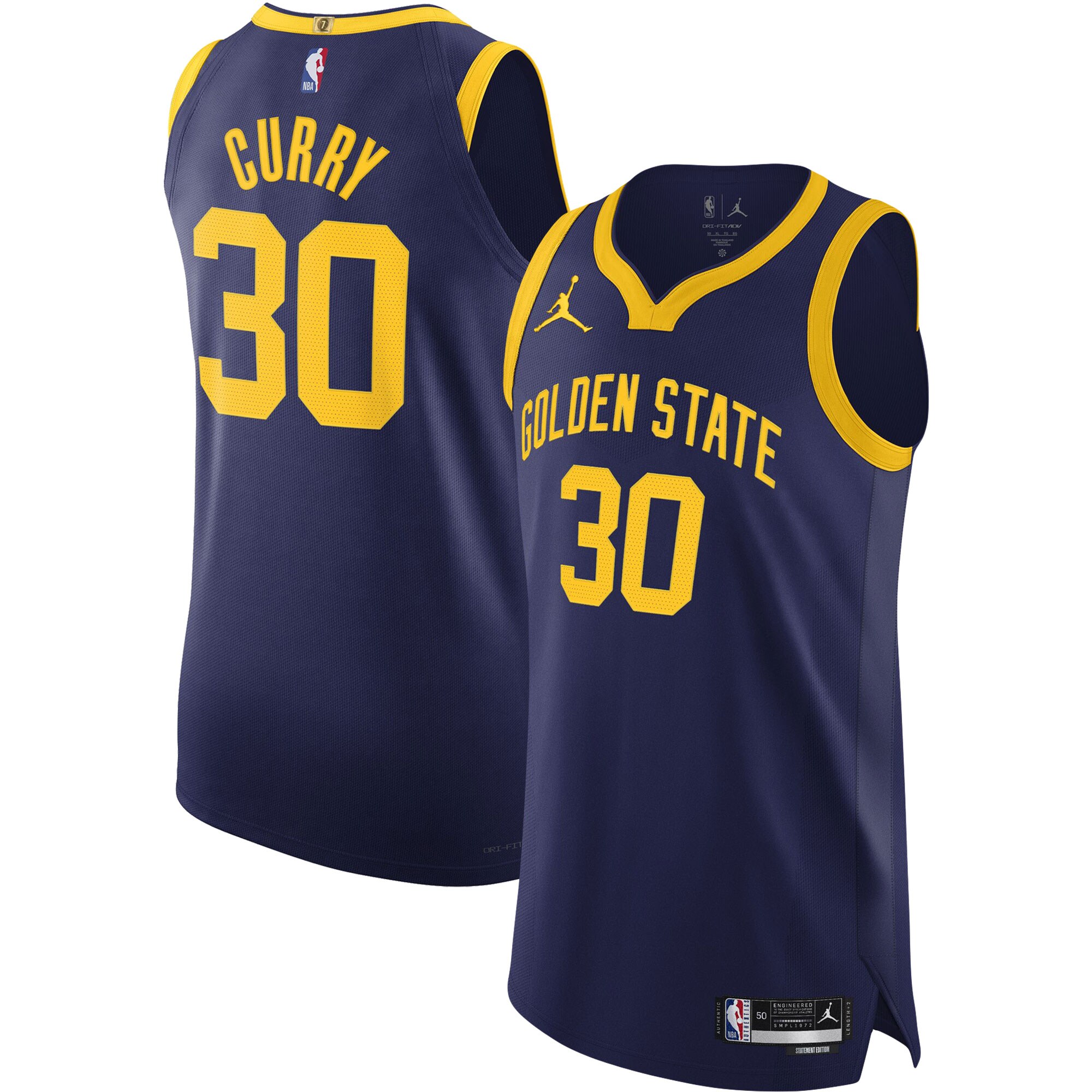 Stephen Curry Golden State Warriors Jordan Brand Authentic Player Jersey - Statement Edition - Royal cheap jerseys for sale - CheapJerseys.Shop