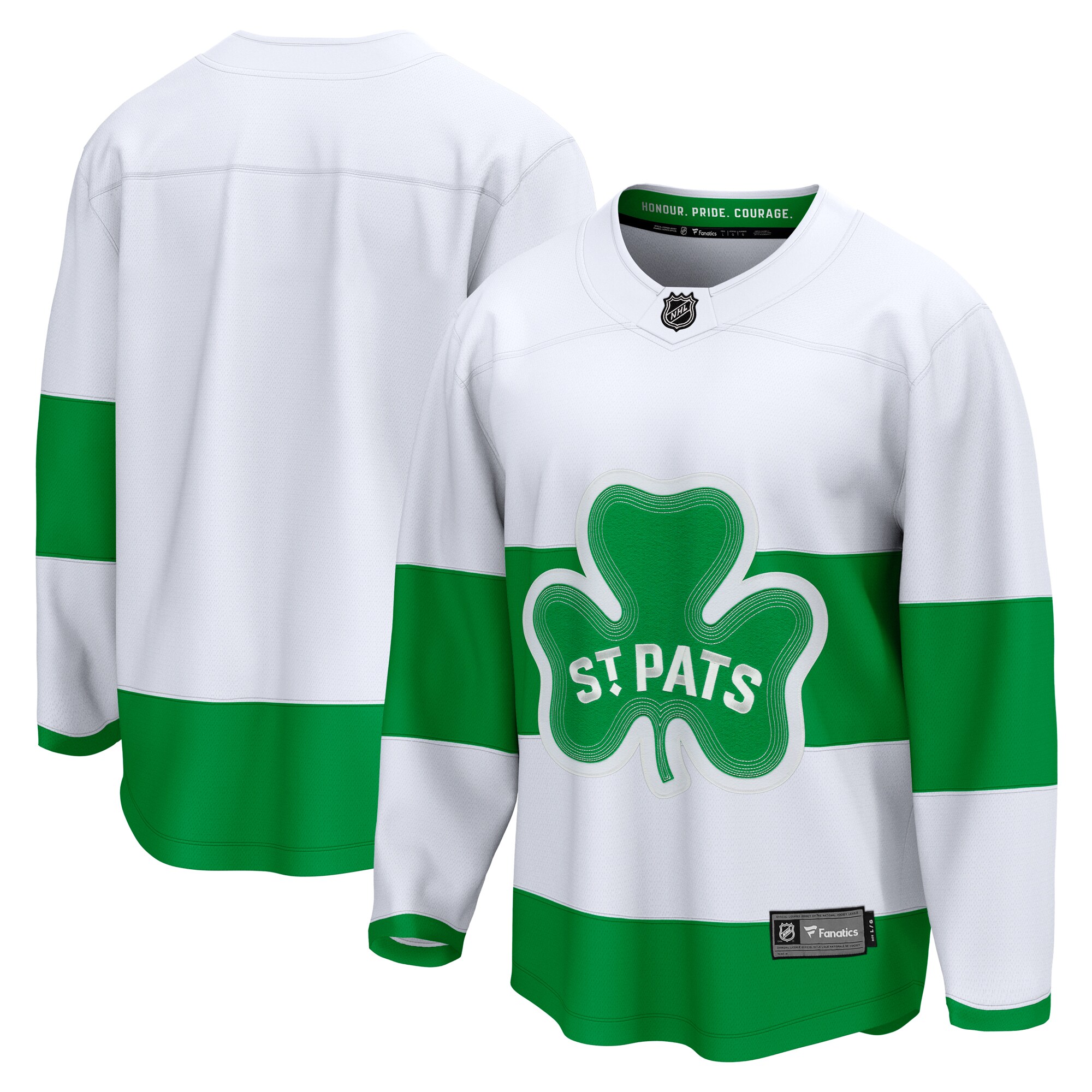 Toronto Maple Leafs Fanatics St. Patricks Alternate Premier Breakaway Jersey - White cheap jerseys for sale - CheapJerseys.Shop