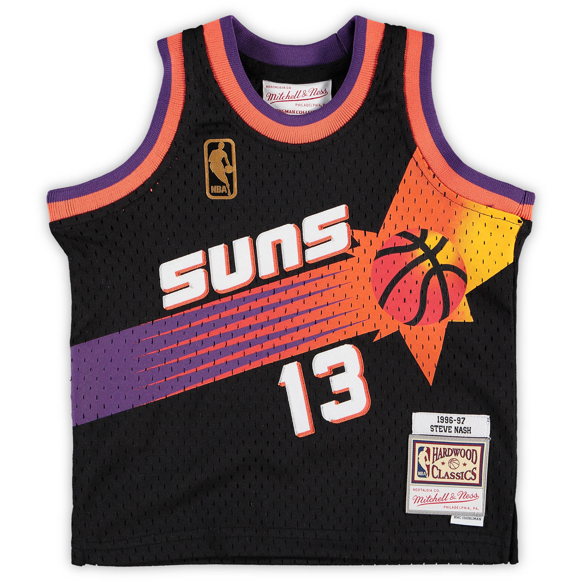 Steve Nash Phoenix Suns Mitchell & Ness Infant 1996\/97 Hardwood Classics Retired Player Jersey - Black cheap jerseys for sale - CheapJerseys.Shop