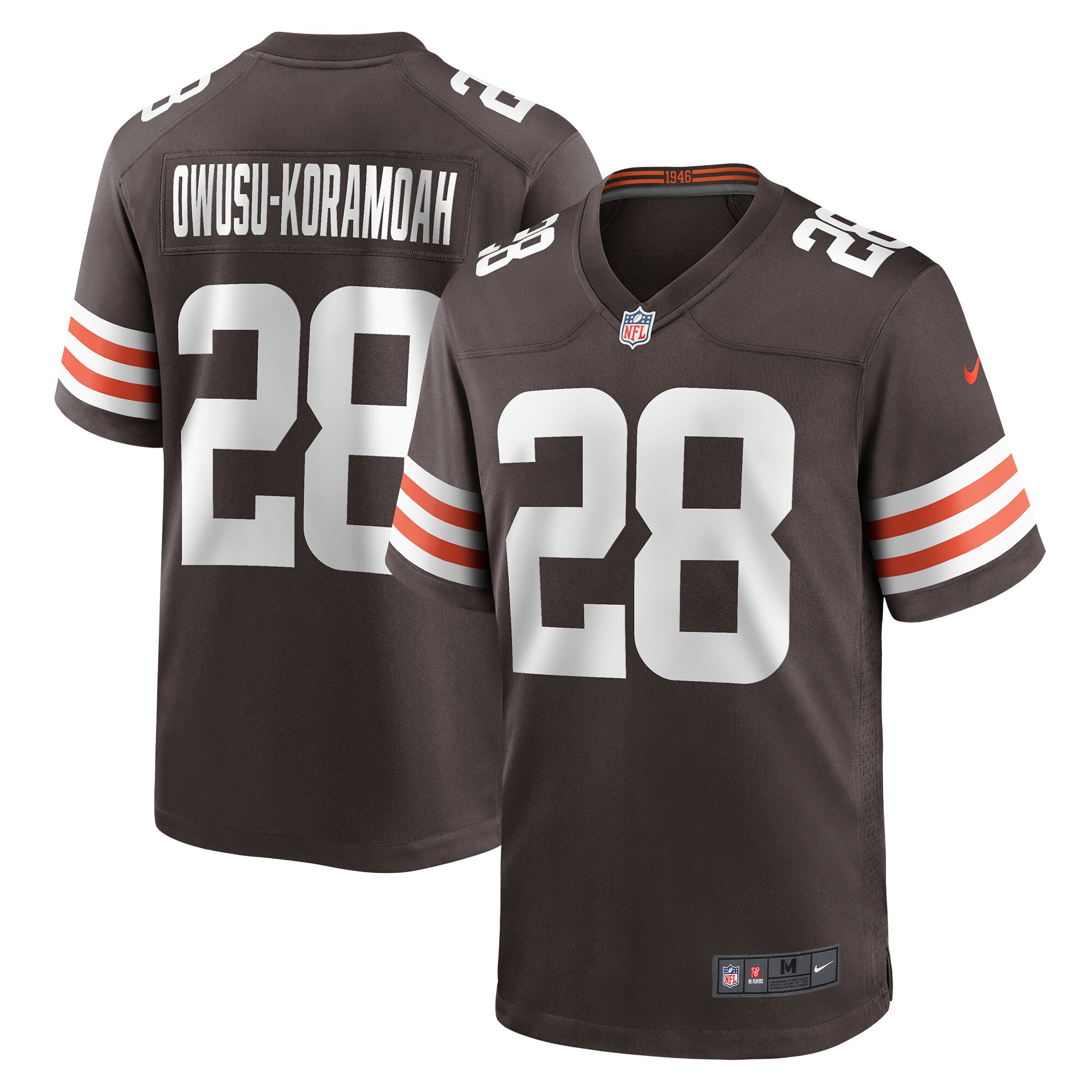 Jeremiah Owusu-Koramoah Cleveland Browns Game Player Jersey - Brown cheap jerseys for sale - CheapJerseys.Shop