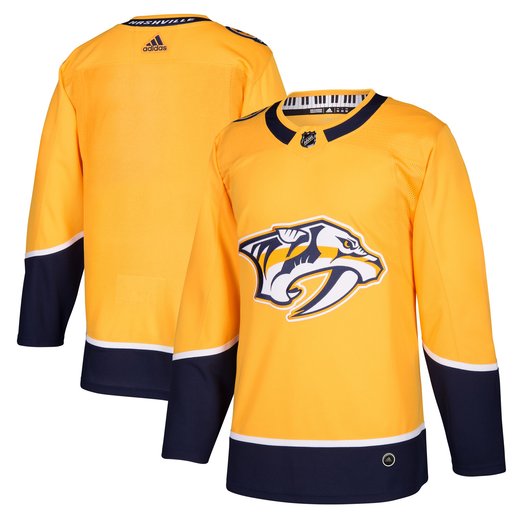 Nashville Predators Home Authentic Blank Jersey - Gold cheap jerseys for sale - CheapJerseys.Shop