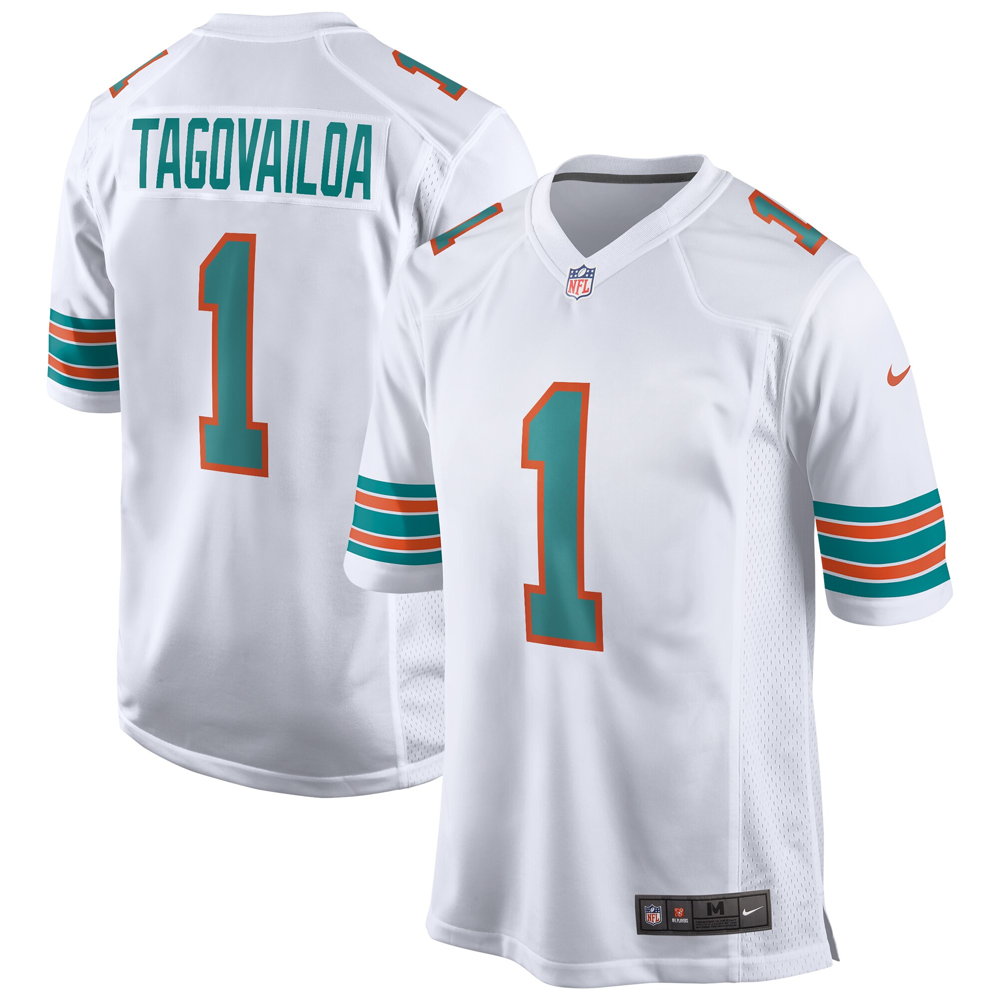 Tua Tagovailoa Miami Dolphins 2nd Alternate Game Jersey - White cheap jerseys for sale - CheapJerseys.Shop