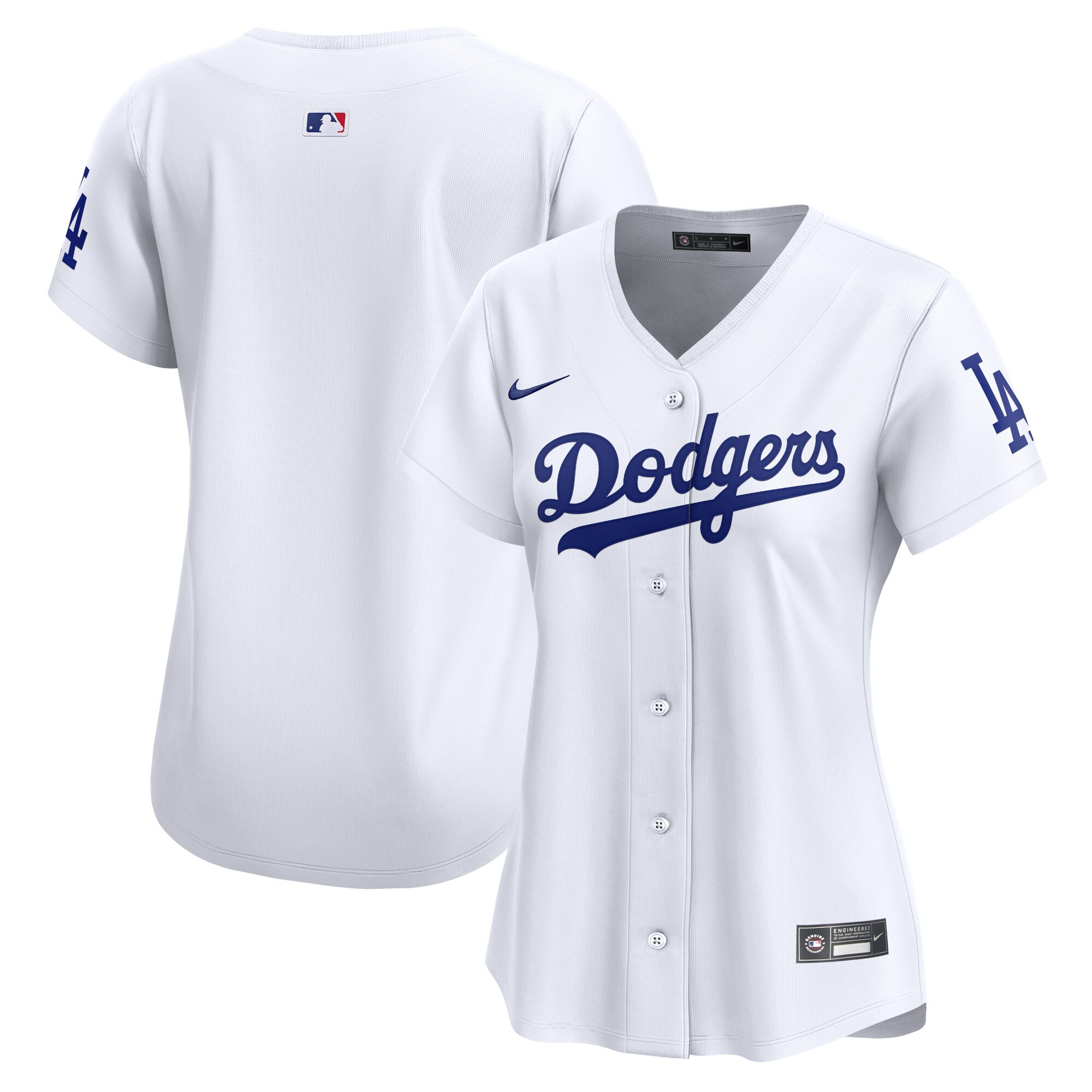 Los Angeles Dodgers Women's Home Limited Jersey - White cheap jerseys for sale - CheapJerseys.Shop