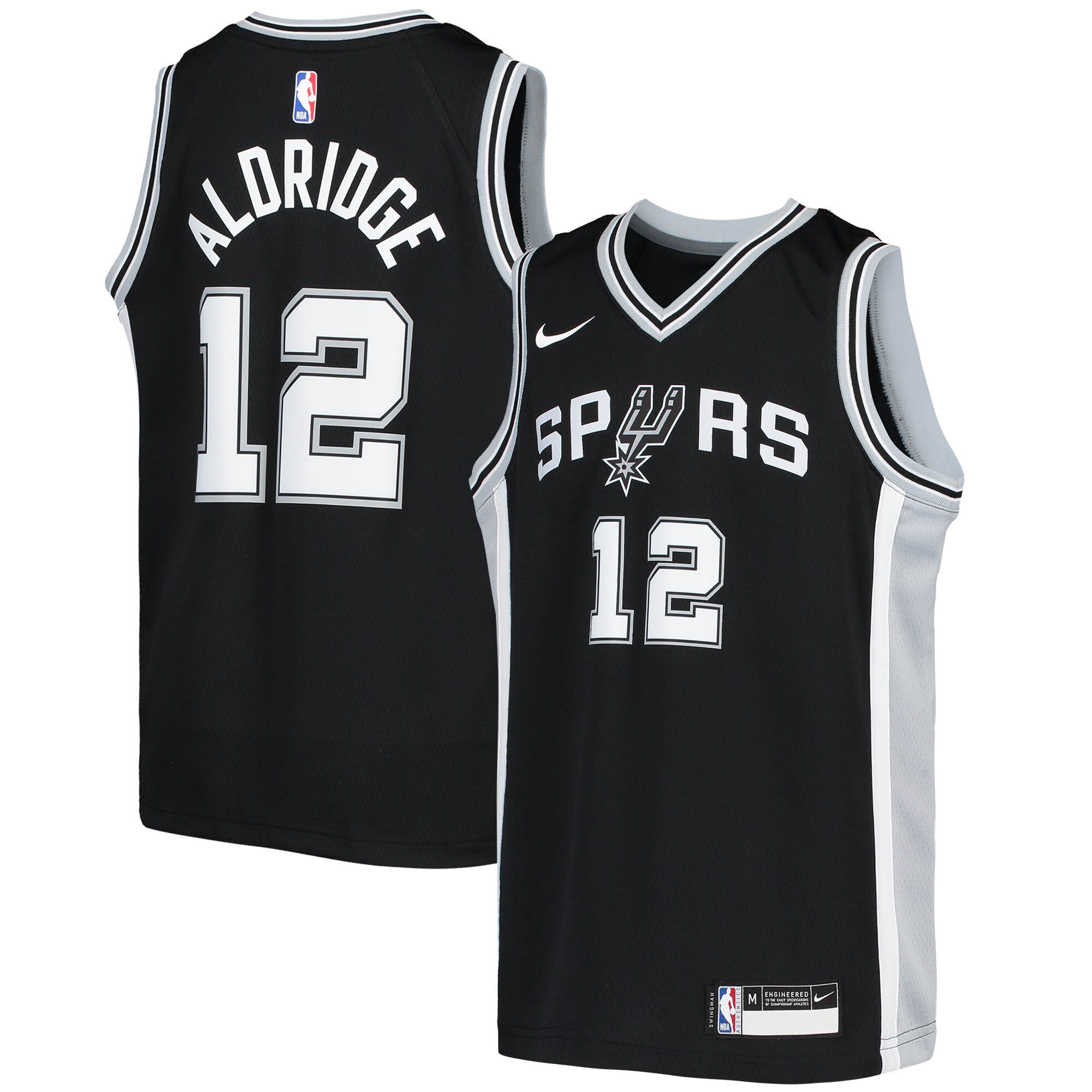 LaMarcus Aldridge San Antonio Spurs Youth Swingman Jersey - Icon Edition - Black cheap jerseys for sale - CheapJerseys.Shop