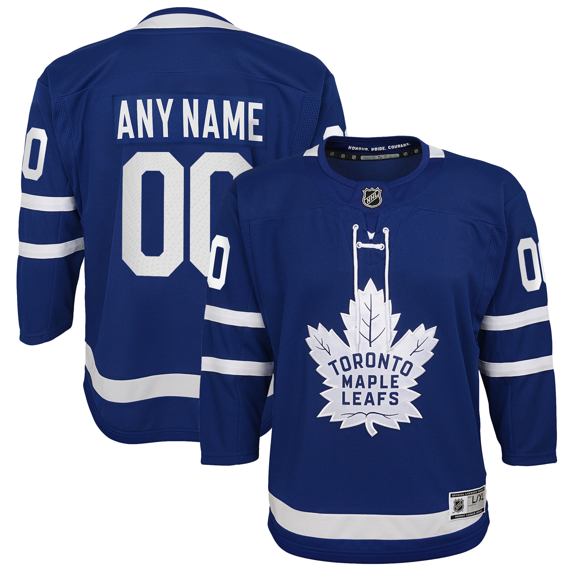 Toronto Maple Leafs Youth Home Premier Custom Jersey - Blue cheap jerseys for sale - CheapJerseys.Shop