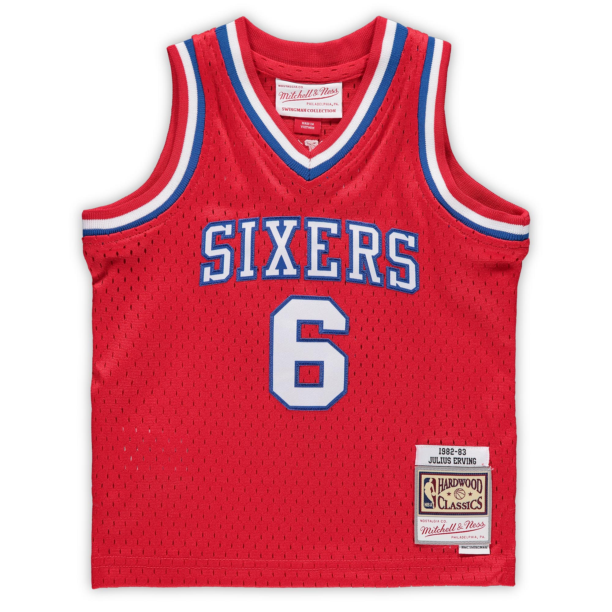 Julius Erving Philadelphia 76ers Mitchell & Ness Infant 1982\/83 Hardwood Classics Retired Player Jersey - Red cheap jerseys for sale - CheapJerseys.Shop