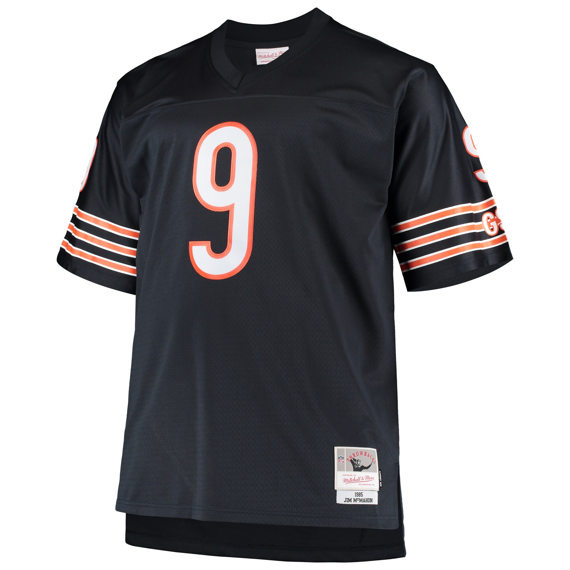 Jim McMahon Chicago Bears Mitchell & Ness Big & Tall 1985 Retired Player Replica Jersey - Navy cheap jerseys for sale - CheapJerseys.Shop