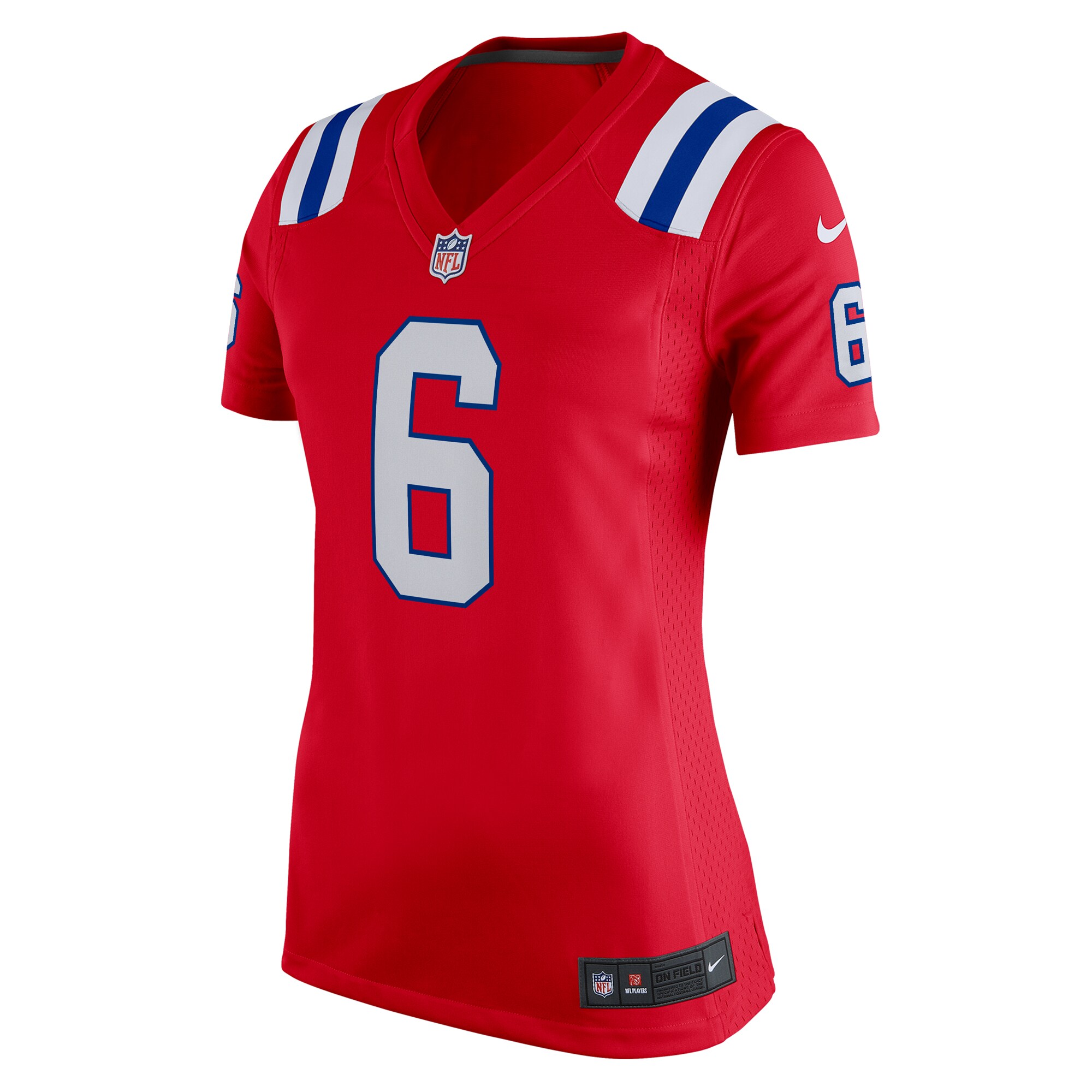 Christian Gonzalez New England Patriots Women's Alternate Team Game Jersey - Red cheap jerseys for sale - CheapJerseys.Shop