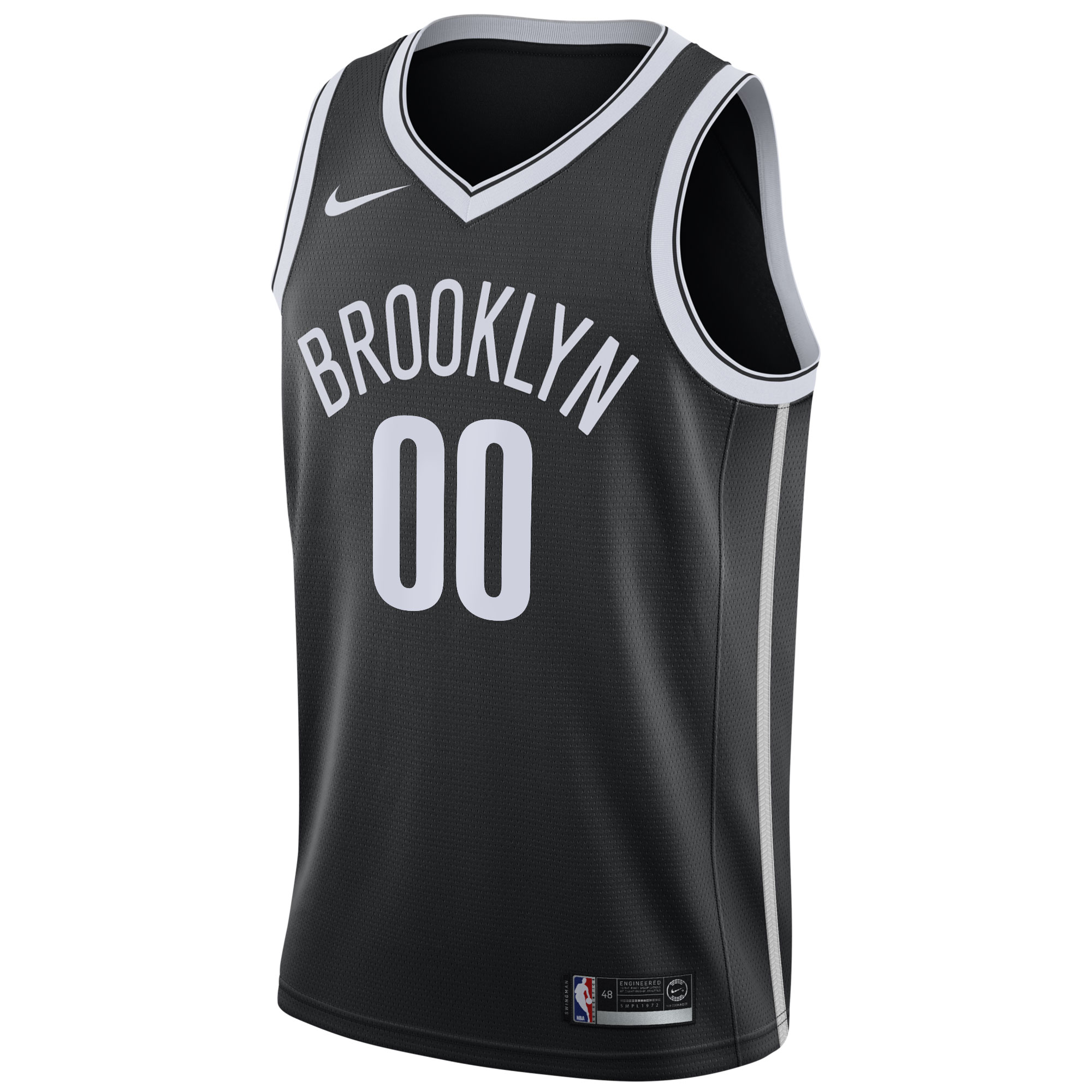 Brooklyn Nets 2020\/21 Swingman Custom Jersey - Icon Edition - Black cheap jerseys for sale - CheapJerseys.Shop