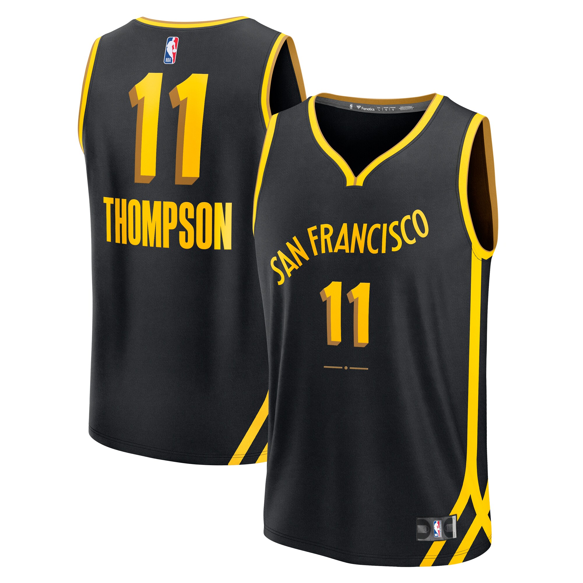 Klay Thompson Golden State Warriors Fanatics Fast Break Jersey - Black - City Edition cheap jerseys for sale - CheapJerseys.Shop