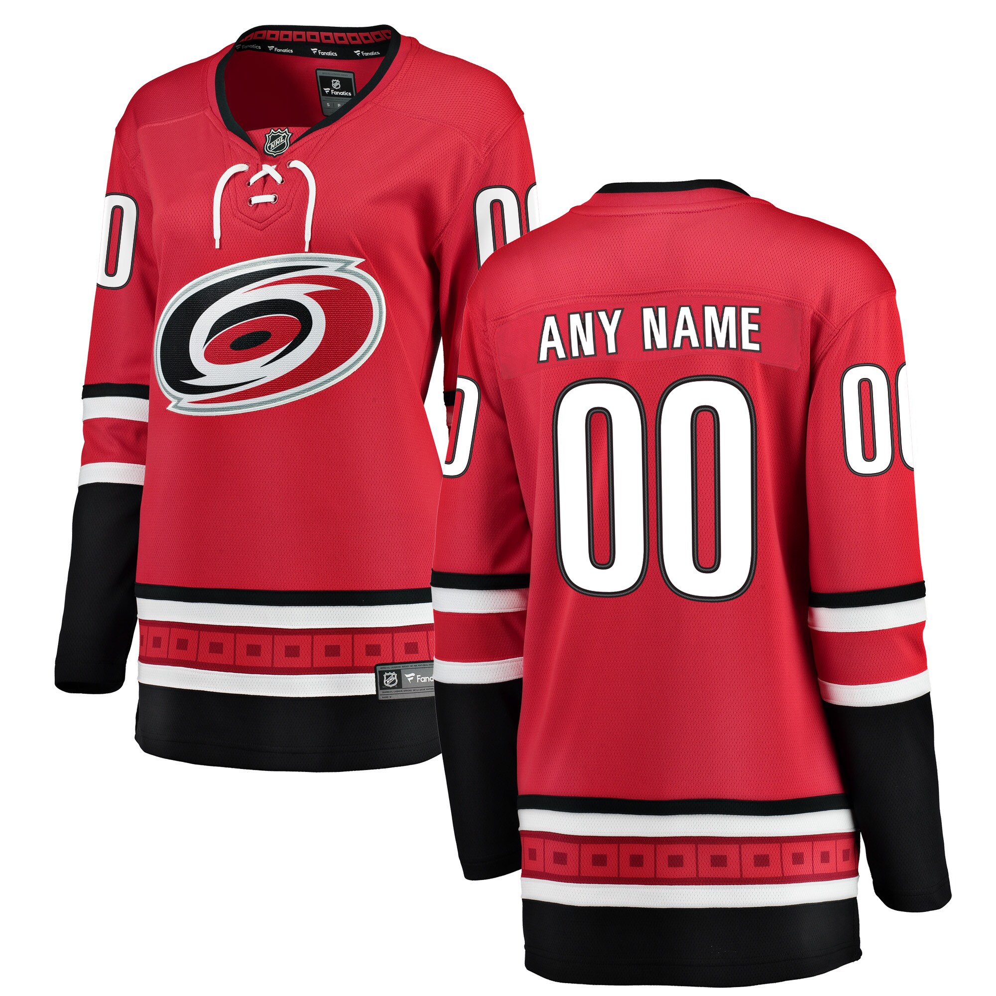 Carolina Hurricanes Fanatics Women's Alternate Breakaway Custom Jersey - Red cheap jerseys for sale - CheapJerseys.Shop