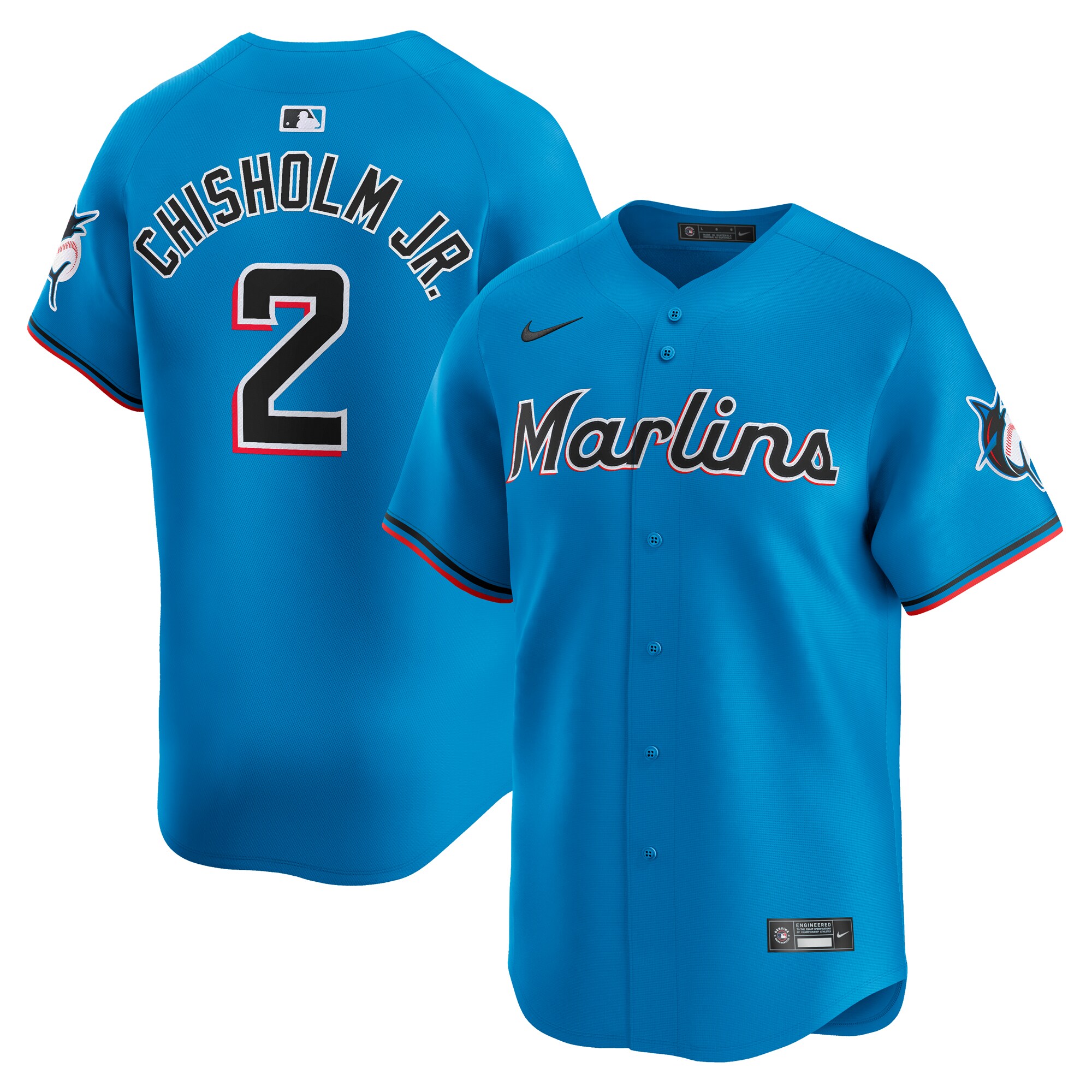 Jazz Chisholm Jr. Miami Marlins Alternate Limited Player Jersey\u00c2\u00a0\u00e2\u20ac\u201c Blue cheap jerseys for sale - CheapJerseys.Shop