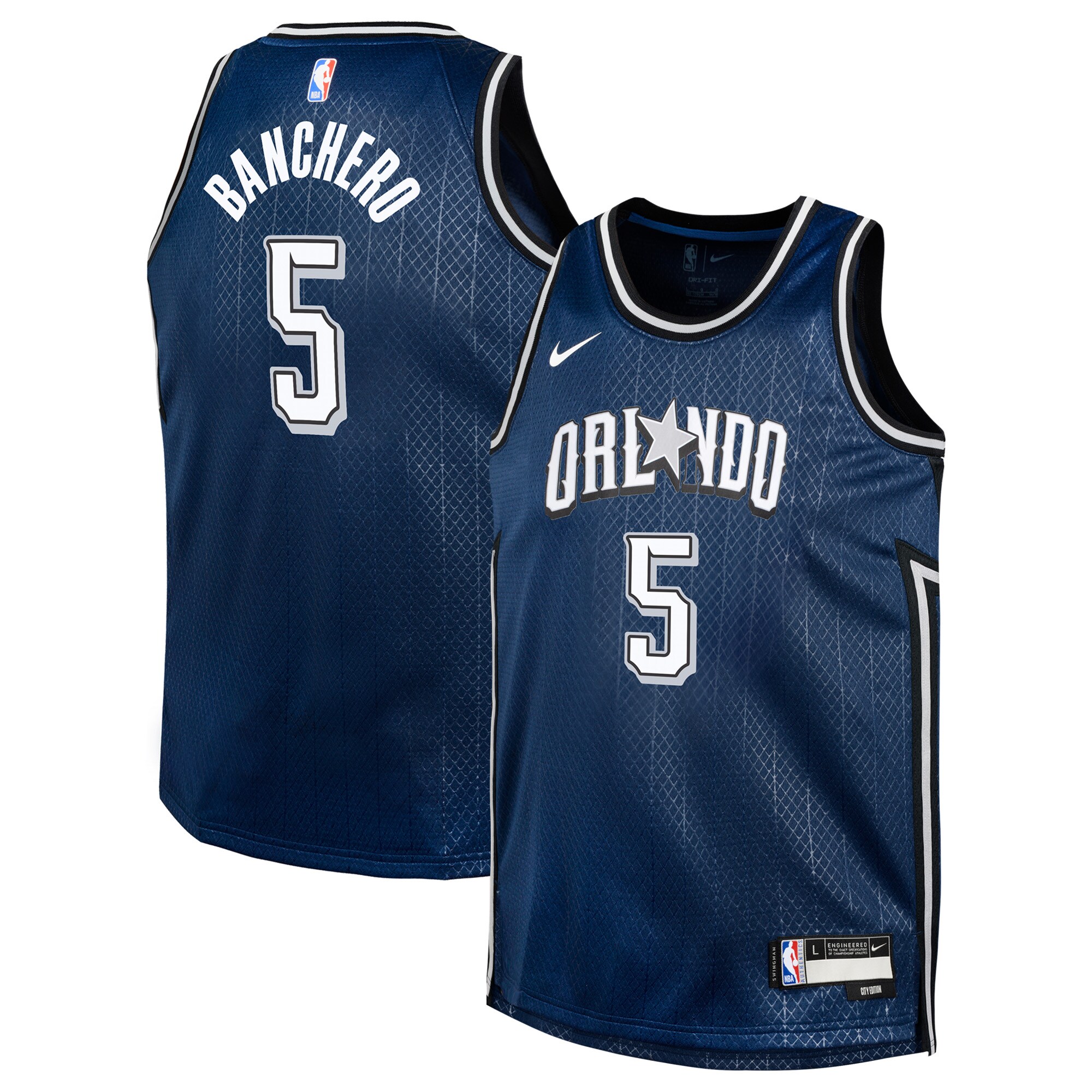 Paolo Banchero Orlando Magic Youth Swingman Replica Jersey - City Edition - Navy cheap jerseys for sale - CheapJerseys.Shop