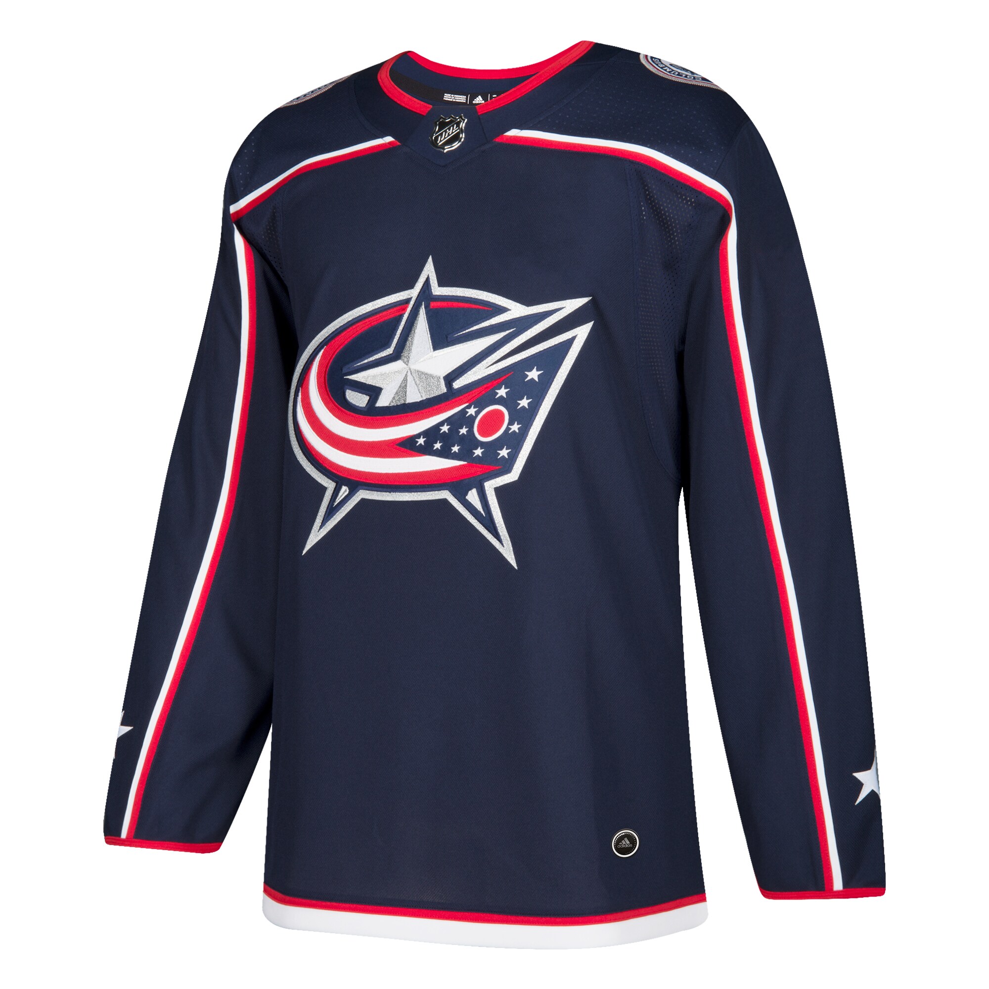 Columbus Blue Jackets Home Authentic Blank Jersey - Navy cheap jerseys for sale - CheapJerseys.Shop