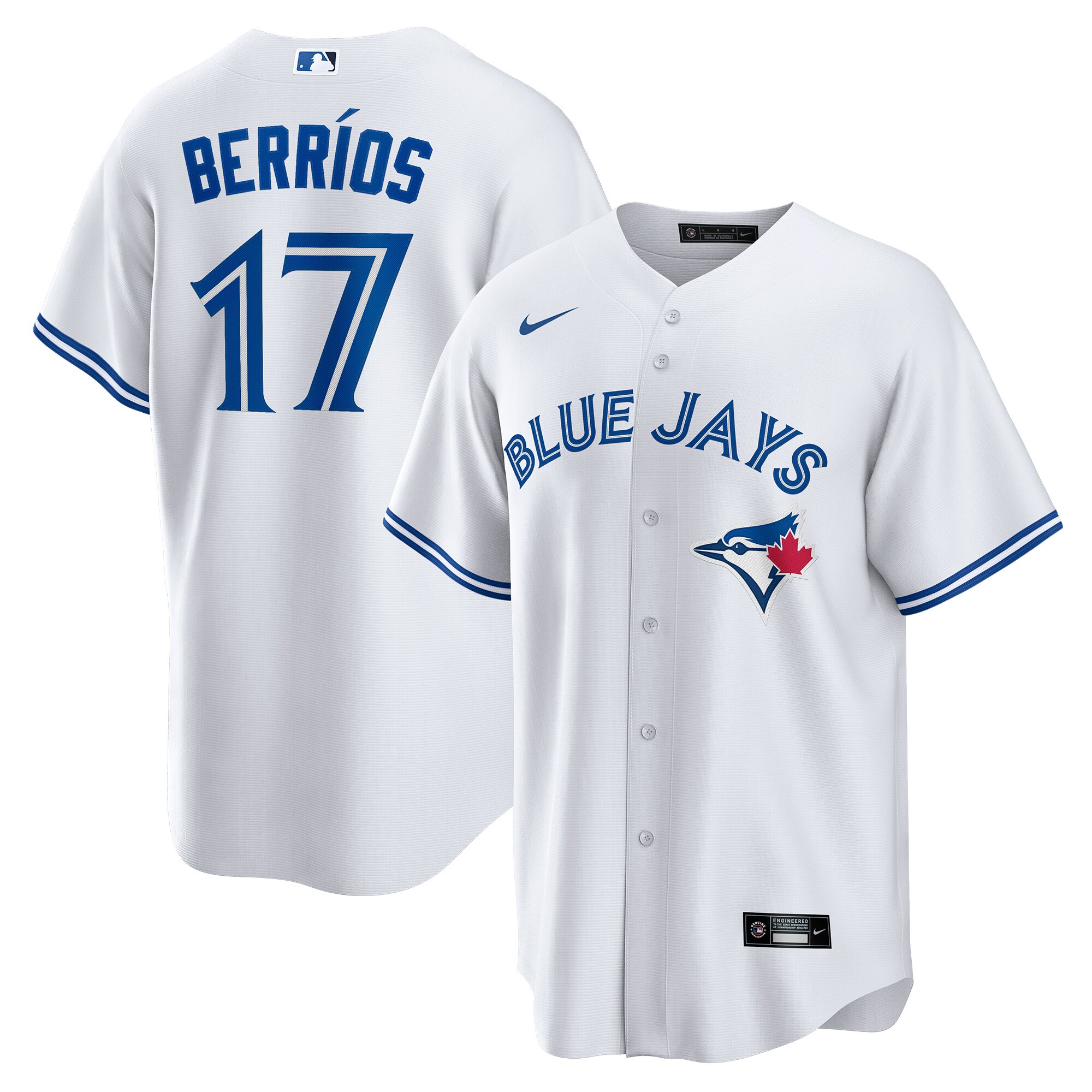 Jos\u00c3\u00a9 Berr\u00c3\u00ados Toronto Blue Jays Home Replica Player Jersey - White cheap jerseys for sale - CheapJerseys.Shop