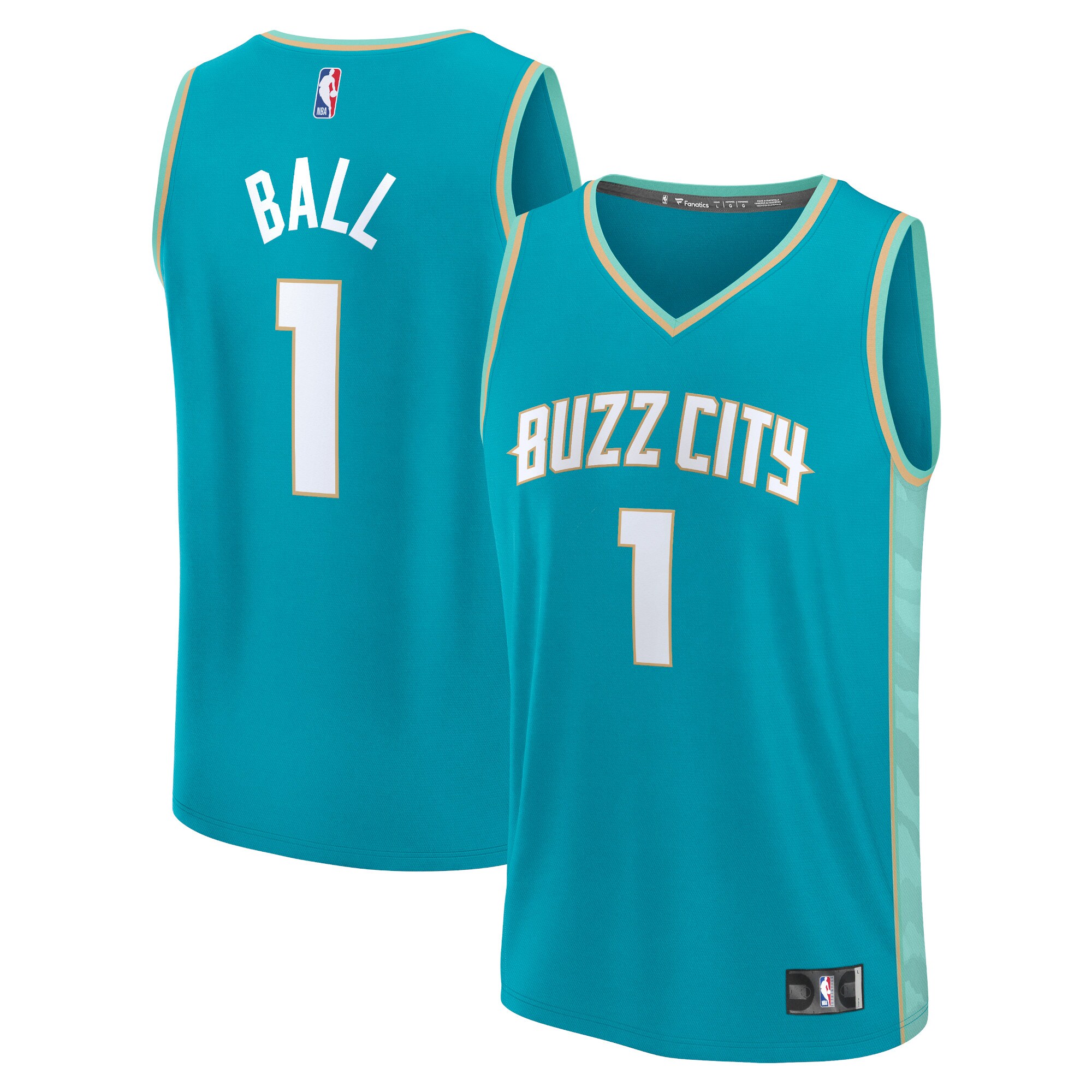 LaMelo Ball Charlotte Hornets Fanatics Fast Break Jersey - Teal - City Edition cheap jerseys for sale - CheapJerseys.Shop