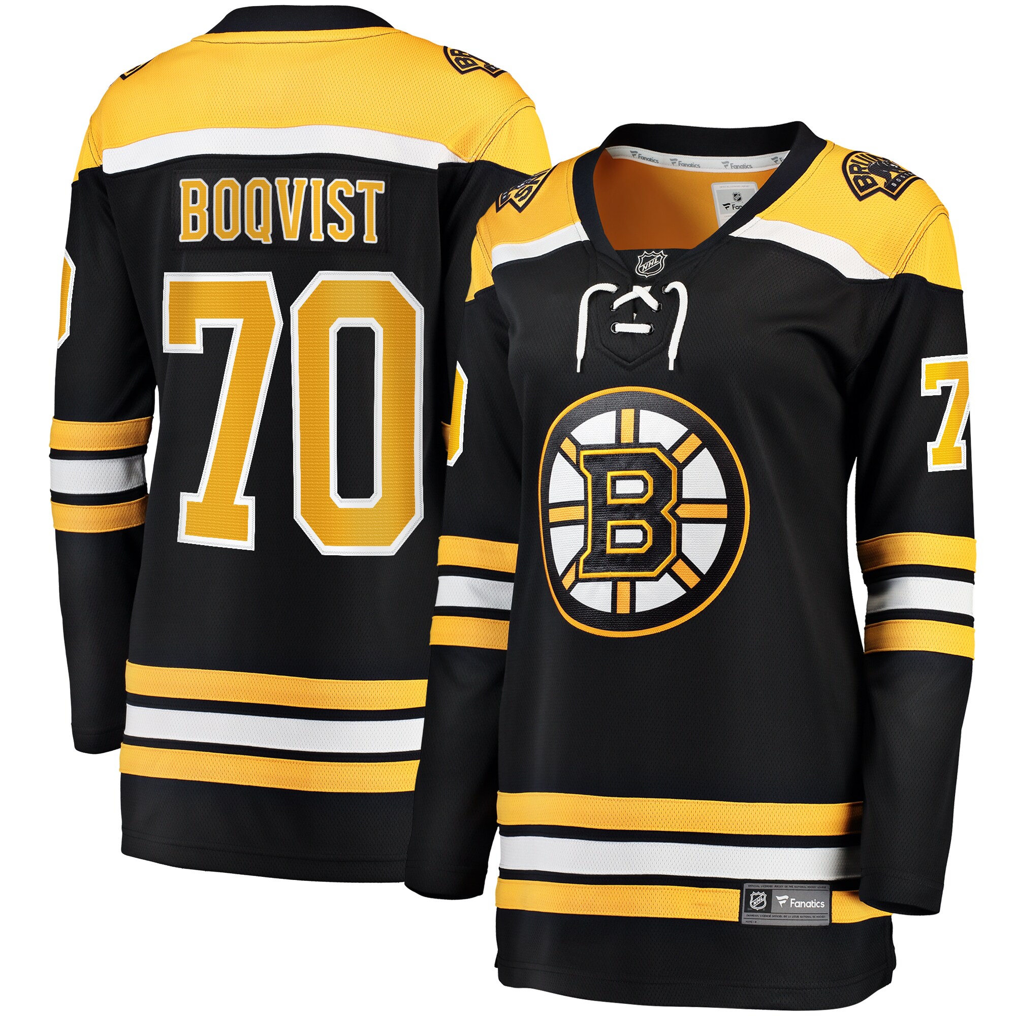 Jesper Boqvist Boston Bruins Fanatics Women's Home Breakaway Player Jersey - Black cheap jerseys for sale - CheapJerseys.Shop