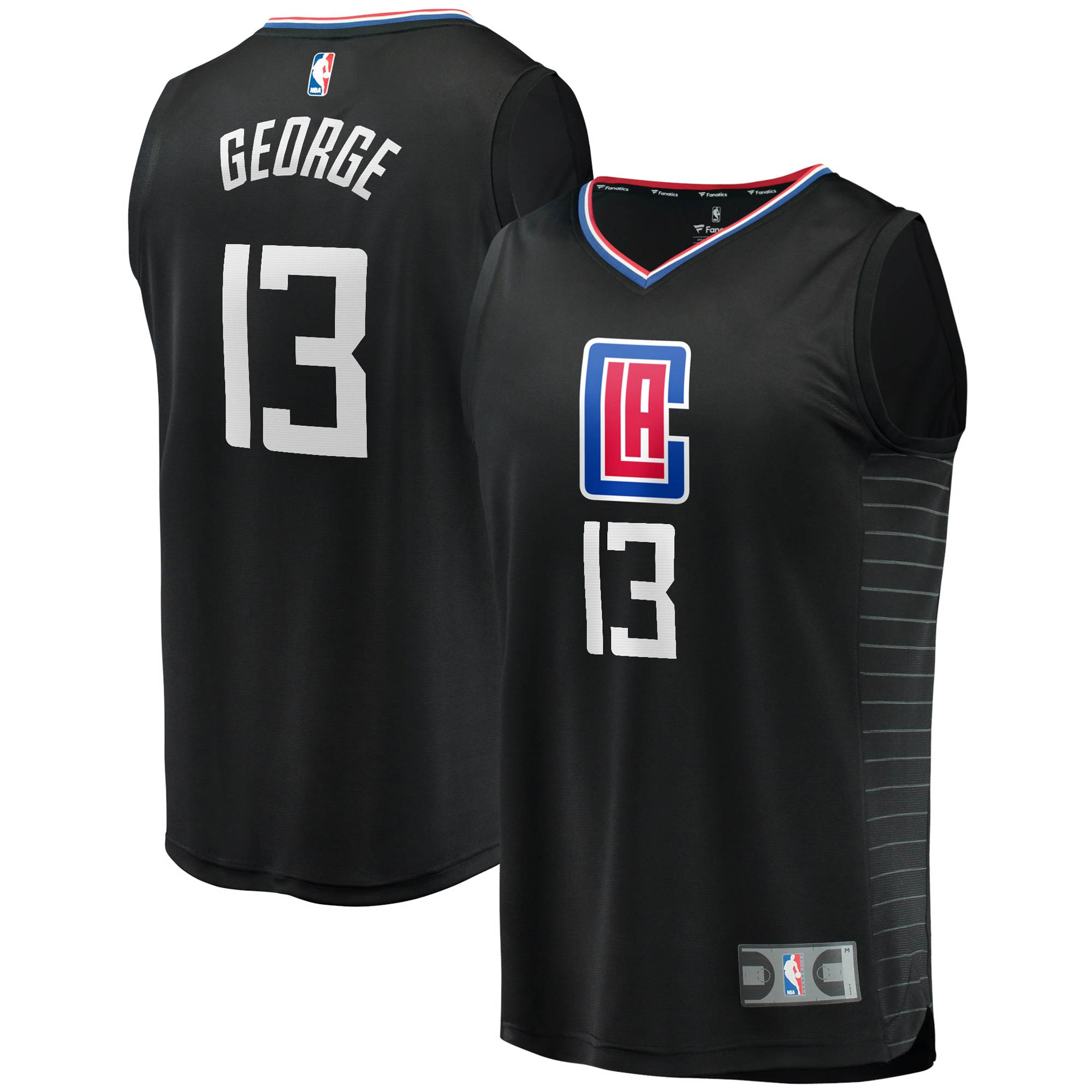 Paul George LA Clippers Fanatics Youth 2020\/21 Fast Break Player Jersey - Black - Statement Edition cheap jerseys for sale - CheapJerseys.Shop