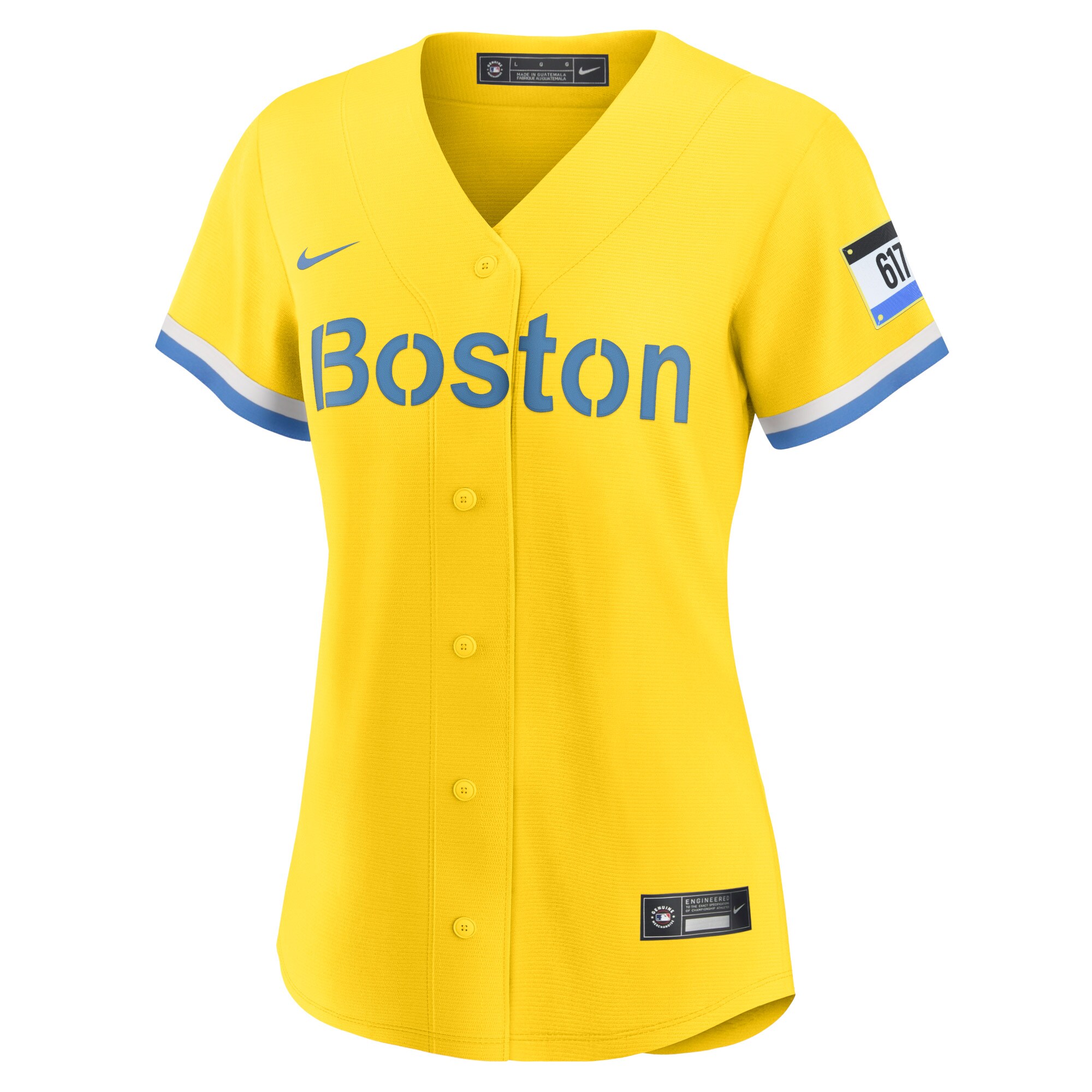 Rafael Devers Boston Red Sox Women's City Connect Replica Player Jersey - Gold cheap jerseys for sale - CheapJerseys.Shop
