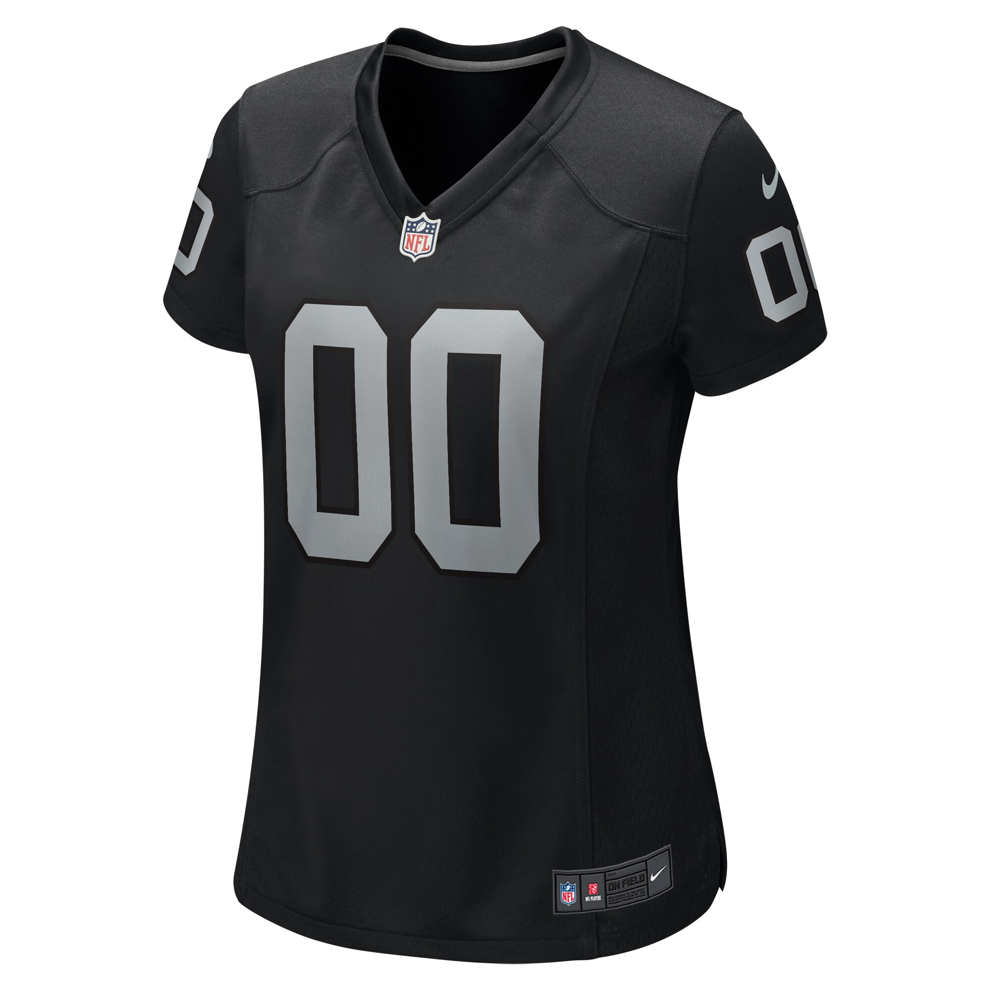 Las Vegas Raiders Women's Custom Game Jersey - Black cheap jerseys for sale - CheapJerseys.Shop